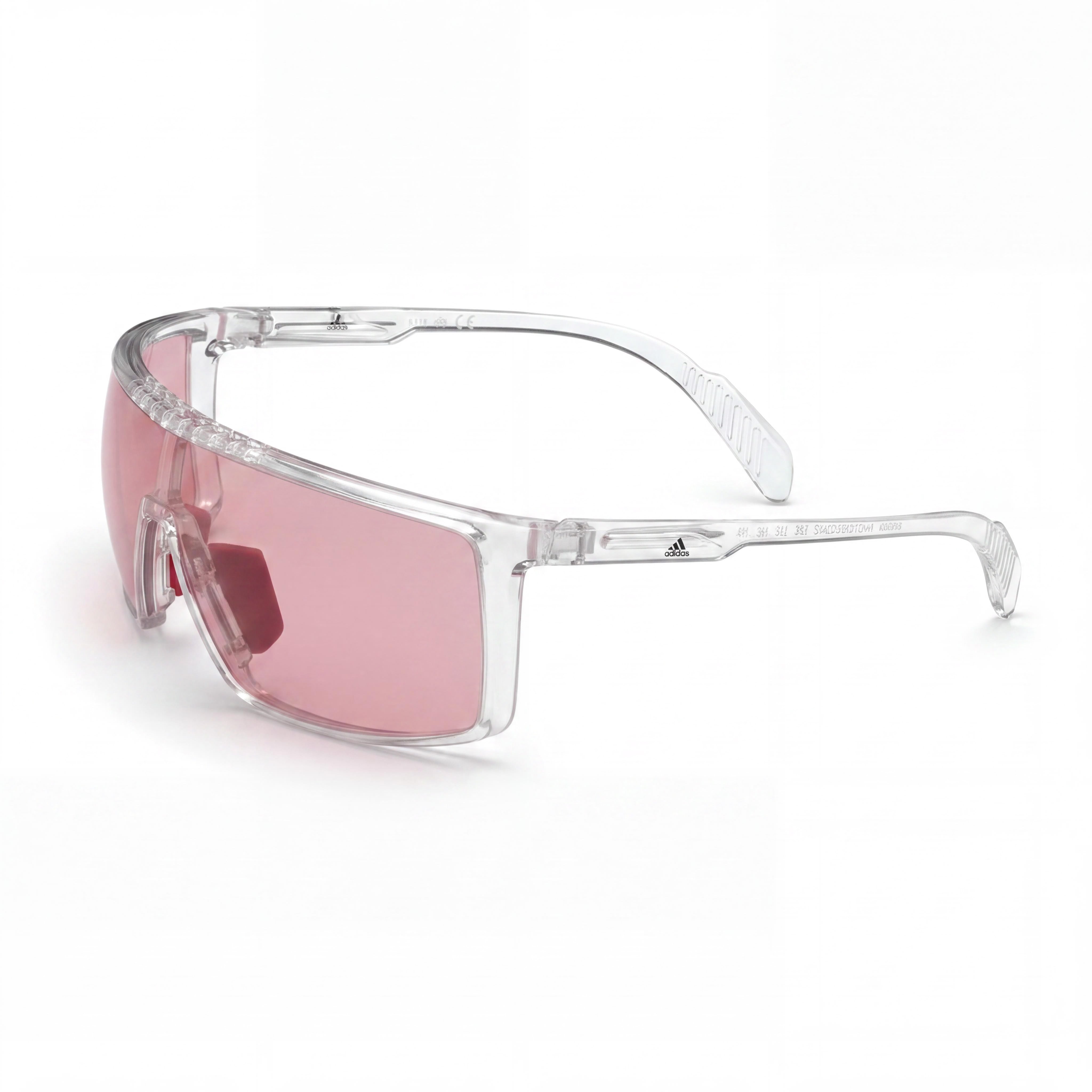 Adidas Modern Unisex Plastic Sunglasses Rose Crystal Bordeaux to Grey Photochromatic UV Protection 128mm, Photo 1