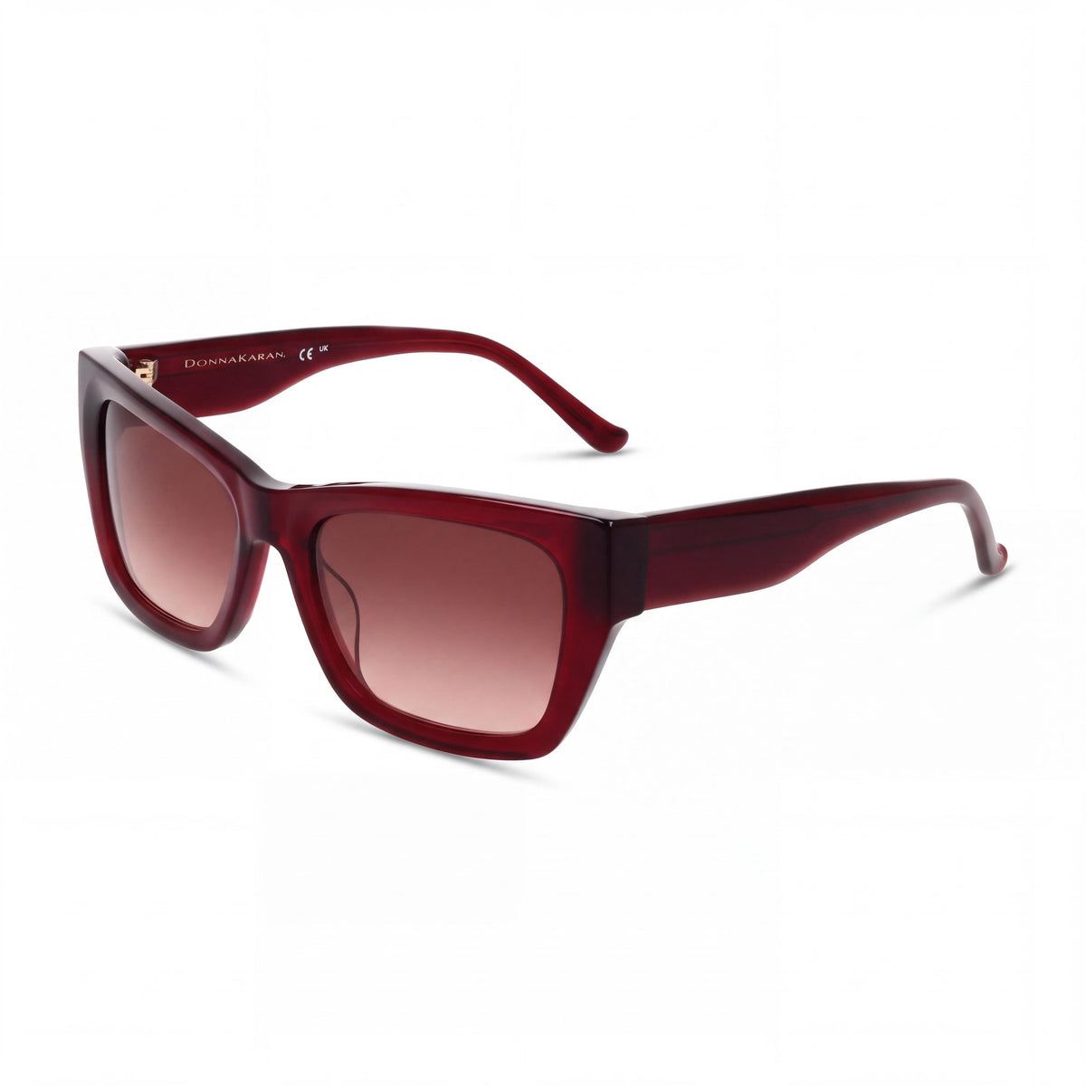 Donna Karan DO519S Women's Acetate Sunglasses Crystal Bordeaux Gradient Brown UV 400 Lens Width 55mm, Photo 1