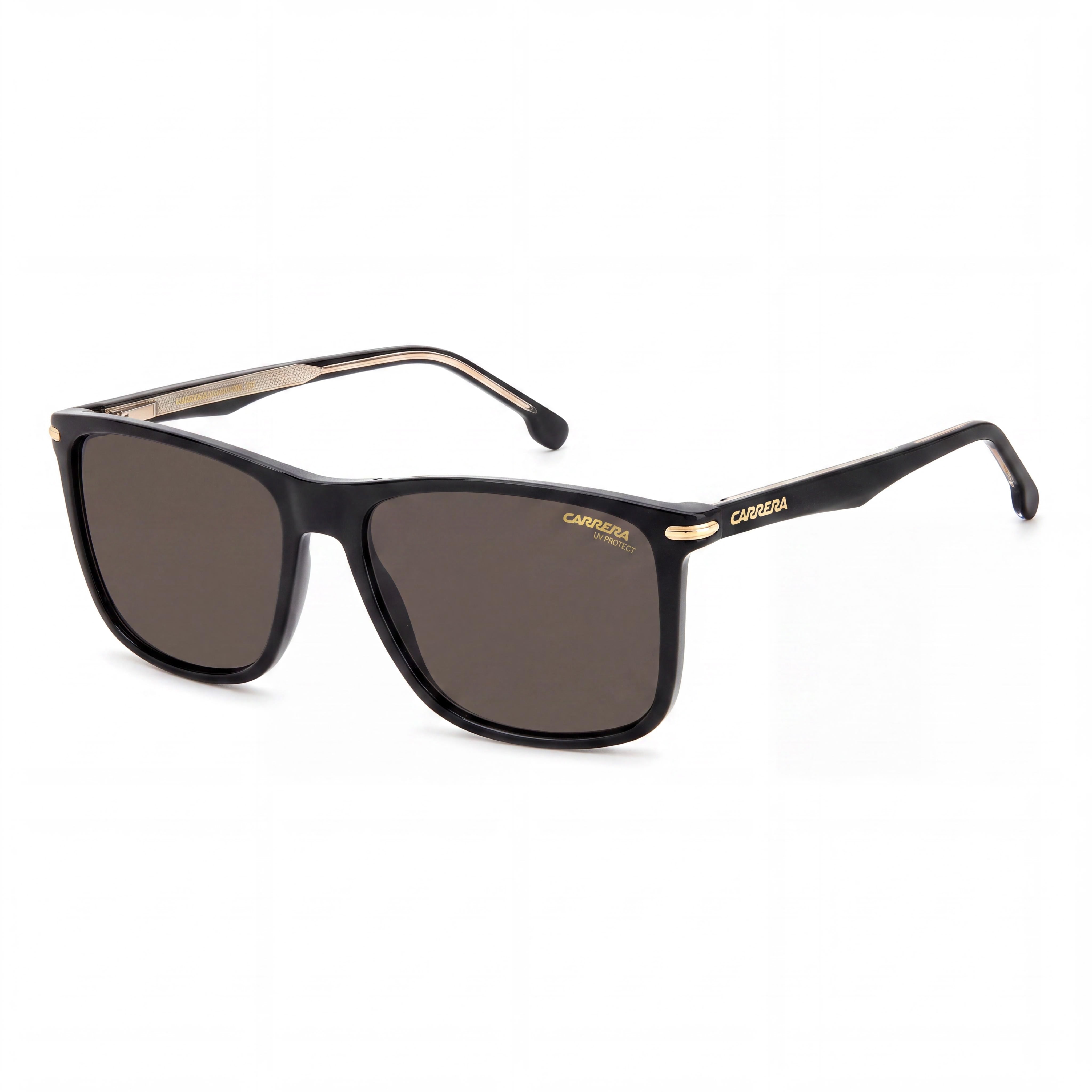 Carrera Ca 298/S/Us Gafas de Sol Rectangulares Plegables Flexibles de Nailon Negro No Polarizadas para Hombre 57mm, Photo 1