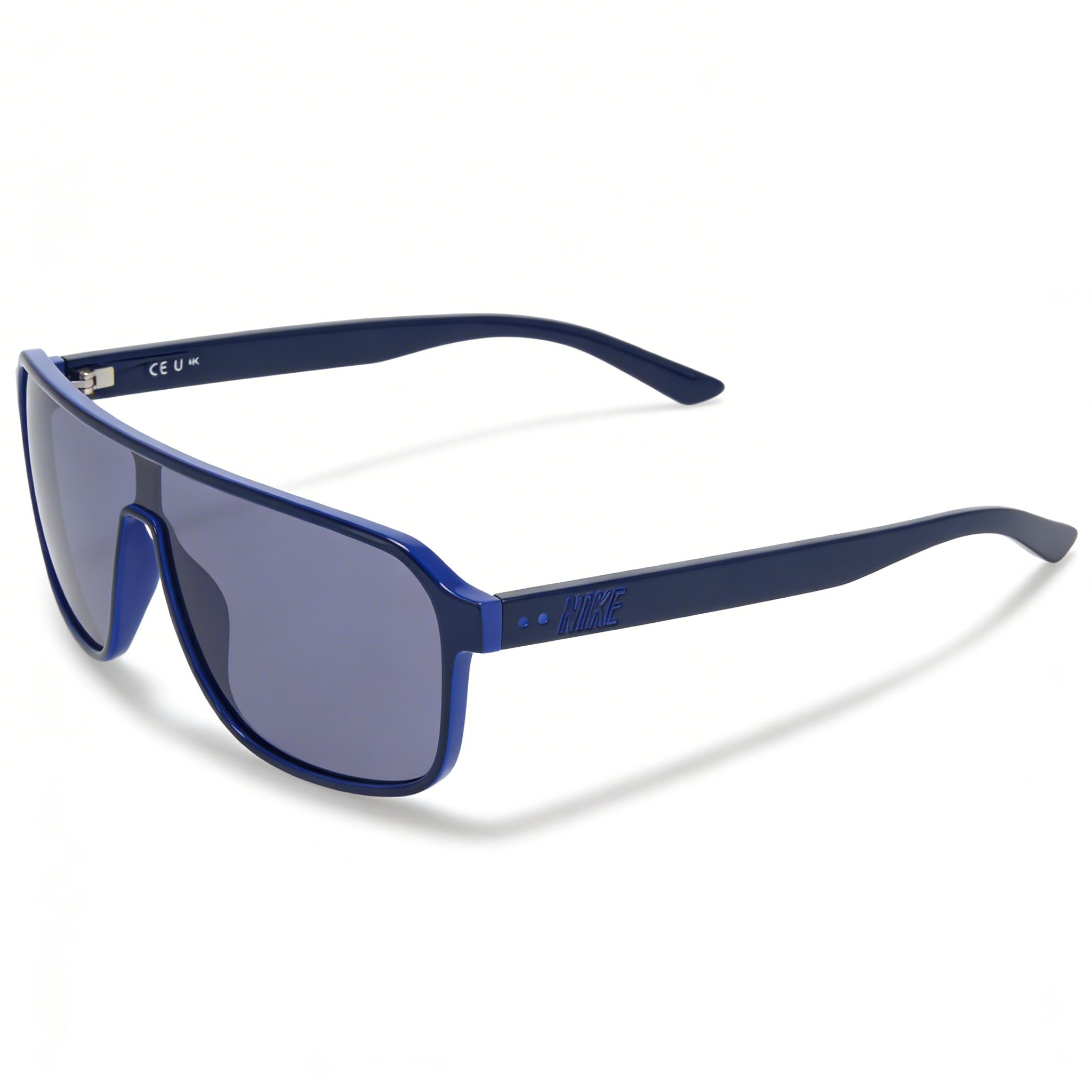 Nike Vintage Flyer Unisex Blue Plastic Frame UV Protected Sunglasses with Solid Blue Lenses 64mm, Photo 1