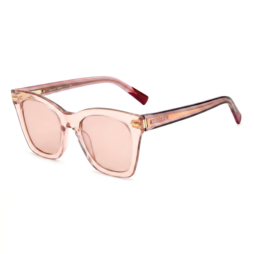 M Missoni Women's Classic Nude Brown Acetate Non-Polarized Sunglasses, 100% UV Protection, 51mm