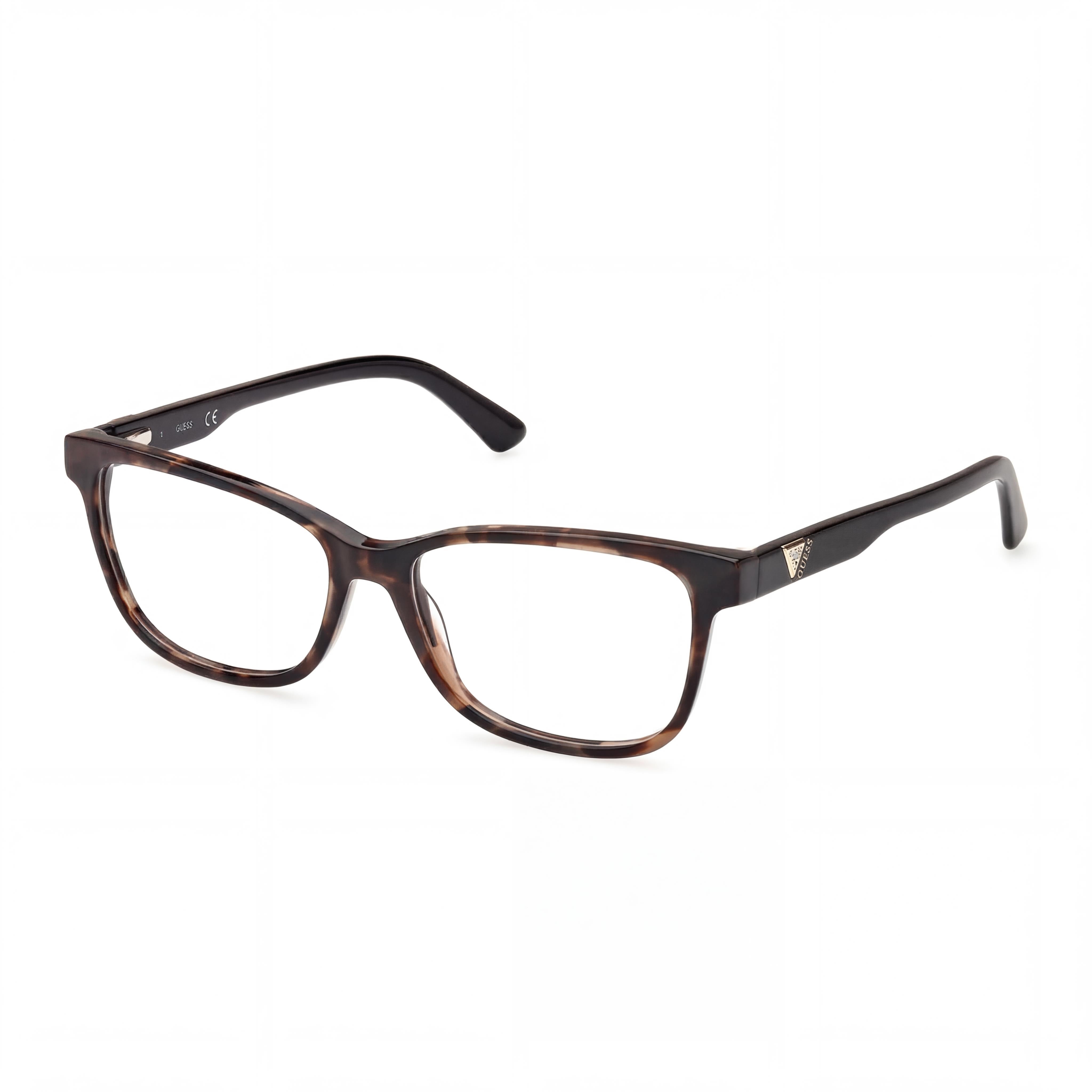Gafas GUESS Gu2943 de mujer de plástico en color Habana Oscuro y Negro Mate con lentes de demostración, Ancho de la lente 52mm, Photo 1