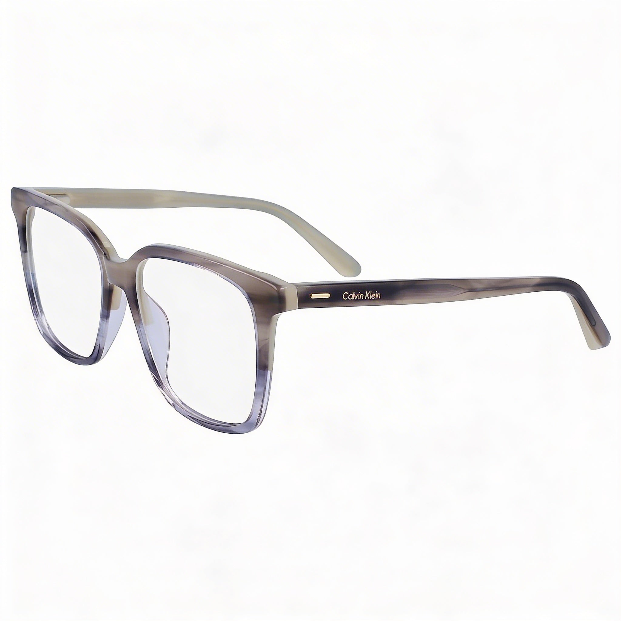 Calvin Klein Model Ck22540 Women's Acetate Optical Eyeglass Frame in Striped Grey, Lens Width 51mm, Photo 1