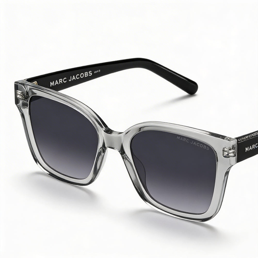 Gafas de sol Marc Jacobs Marc 458/S para mujer, montura de acetato gris, lentes sombreados gris oscuro, 53 mm, protección UV 400