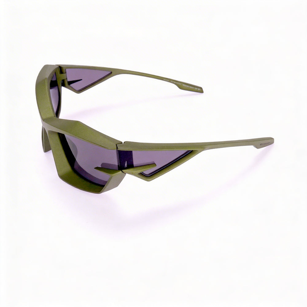 Givenchy Casual Men's Matte Dark Green Plastic Frame Smoke Lens UV 400 Sunglasses 69mm