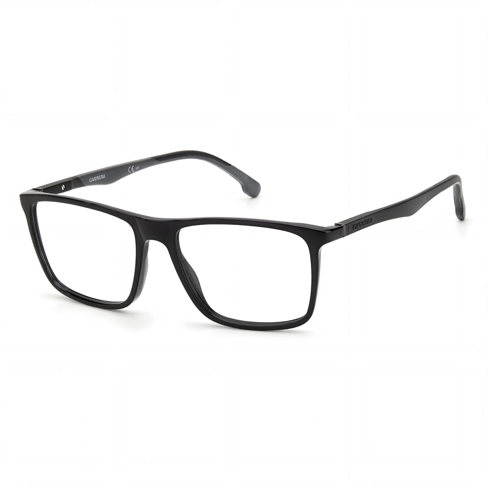 Carrera 8862 Gafas unisex de plástico negro listas para graduar con lentes de policarbonato, 55 milímetros