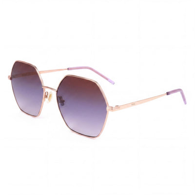 Hugo Boss Light & Minimal Women's Gold Copper Lightweight Metal Frame UV Protected Sunglasses 57mm
