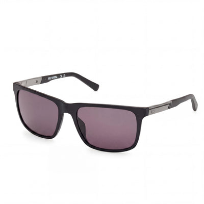 Harley-Davidson Classic Men's Polarized Sunglasses with Matte Black Smoke Frame and Smoked Lenses 58mm