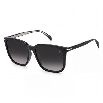 David Beckham Db 1071/F/S Men's Black Acetate Rectangular UV Protected Sunglasses 57mm