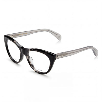 Gafas de sol de acetato modernas para mujer Rag & Bone con montura Habana Gris y lentes de policarbonato, ancho de lente de 51 mm