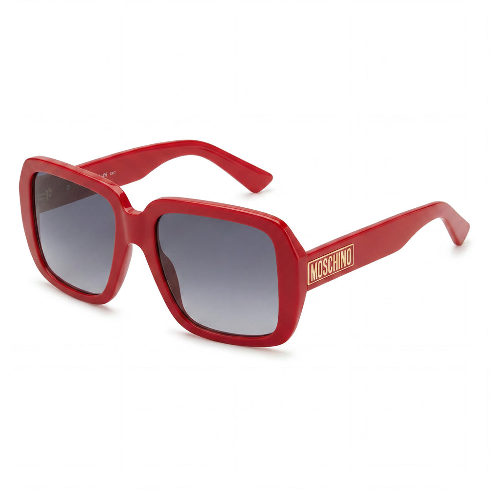 Moschino Classic Style Women's Red Non-Polarized Lens Sunglasses with 19mm Bridge and 145mm Temple Length