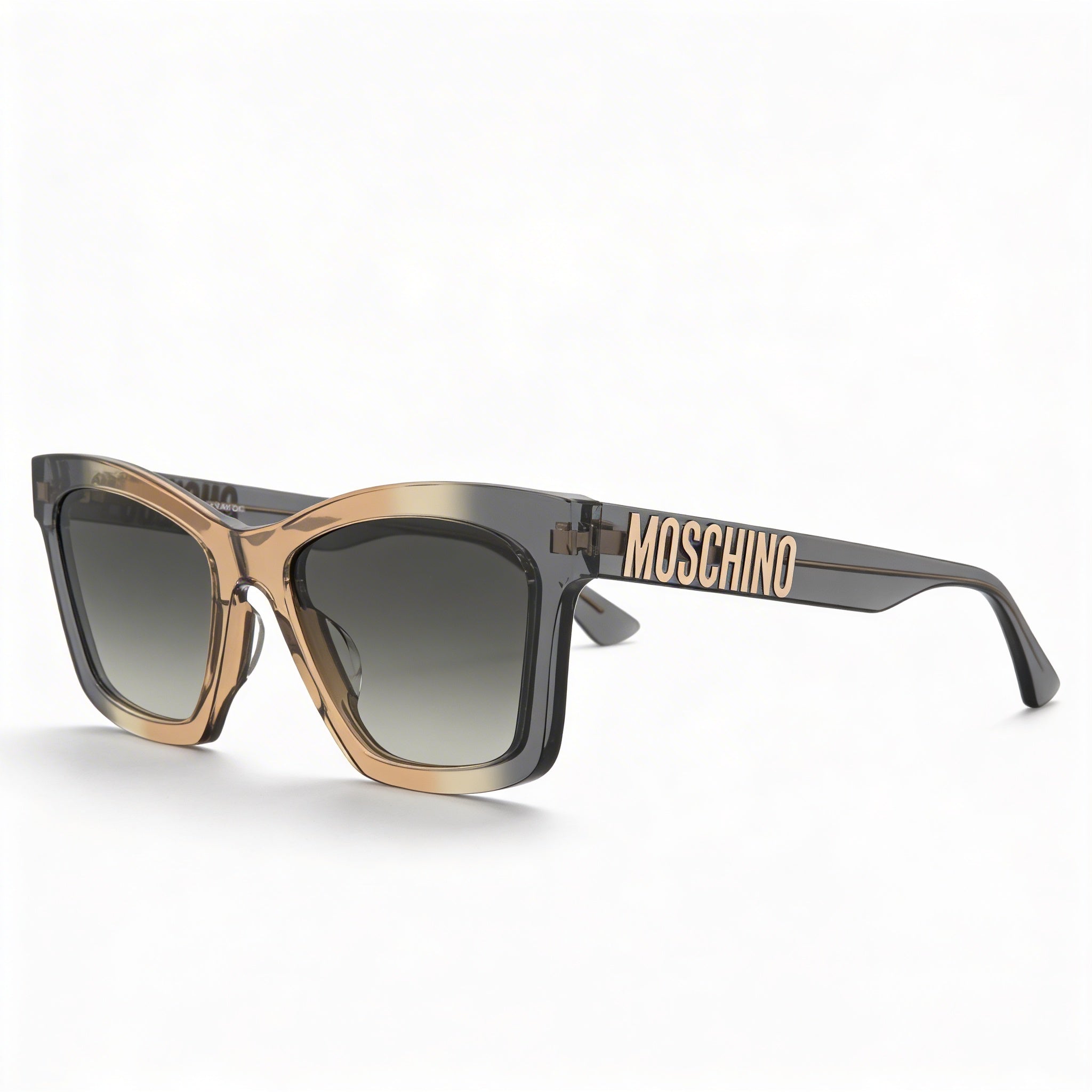 Moschino Modern Women's Grey Ochre High-Quality Acetate Lightweight UV Protected Eyewear, 54mm Lens Width, Photo 1