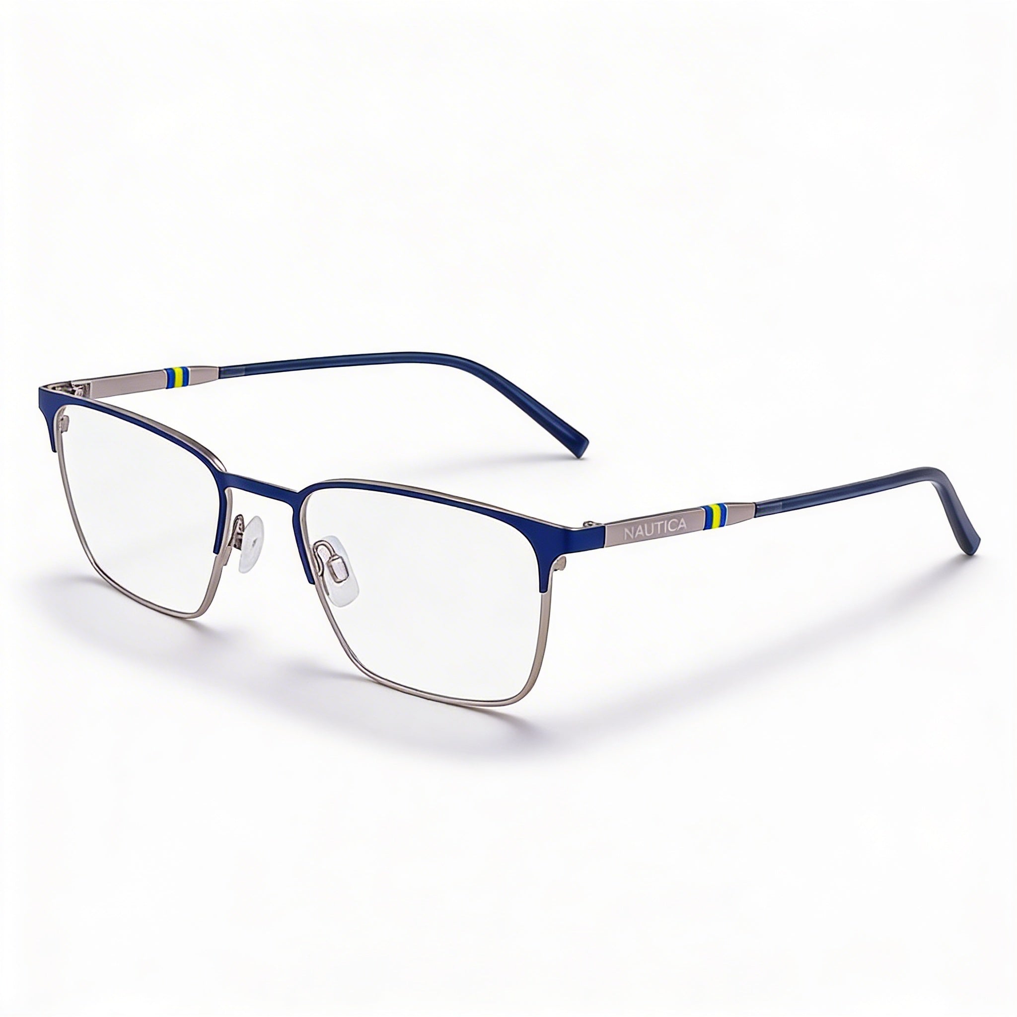 Nautica Women's Matte Navy Optical Eyeglass Frames | Clear Demo Lenses Ready for Custom Prescription, Photo 1