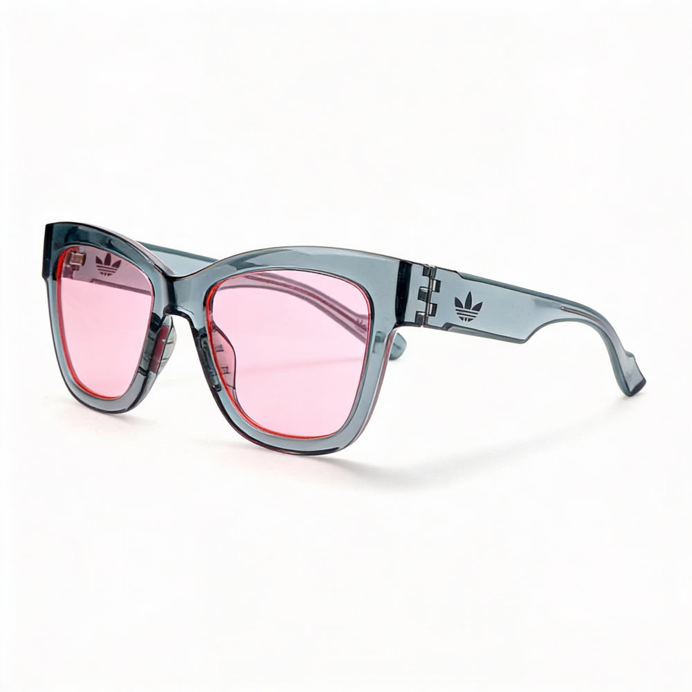 adidas Classic Women's Grey Gradient Plastic Pink Lens with UV400 & Anti-glare 51-20-140