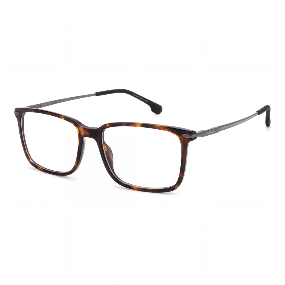 Carrera Men's CARRERA 8897 Square Optical Frame, Light Acetate in Havana Color, Size 55-17-140