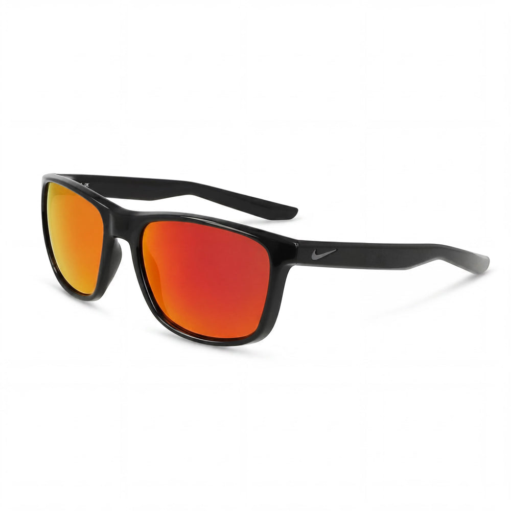 Nike Modern Men's Sunglasses with Black/Red Mirror Frame and Red Mirrored Lenses, Large Fit, 19mm Bridge, 145mm Temples