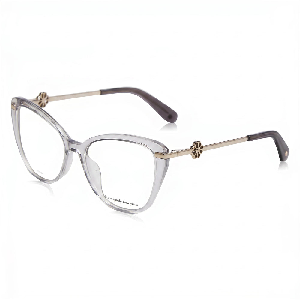 Gafas unisex con montura de plástico y lentes de policarbonato gris, 51 mm, de Kate Spade New York Flavia