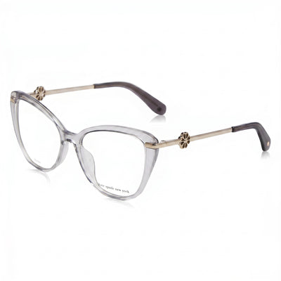 Gafas unisex con montura de plástico y lentes de policarbonato gris, 51 mm, de Kate Spade New York Flavia