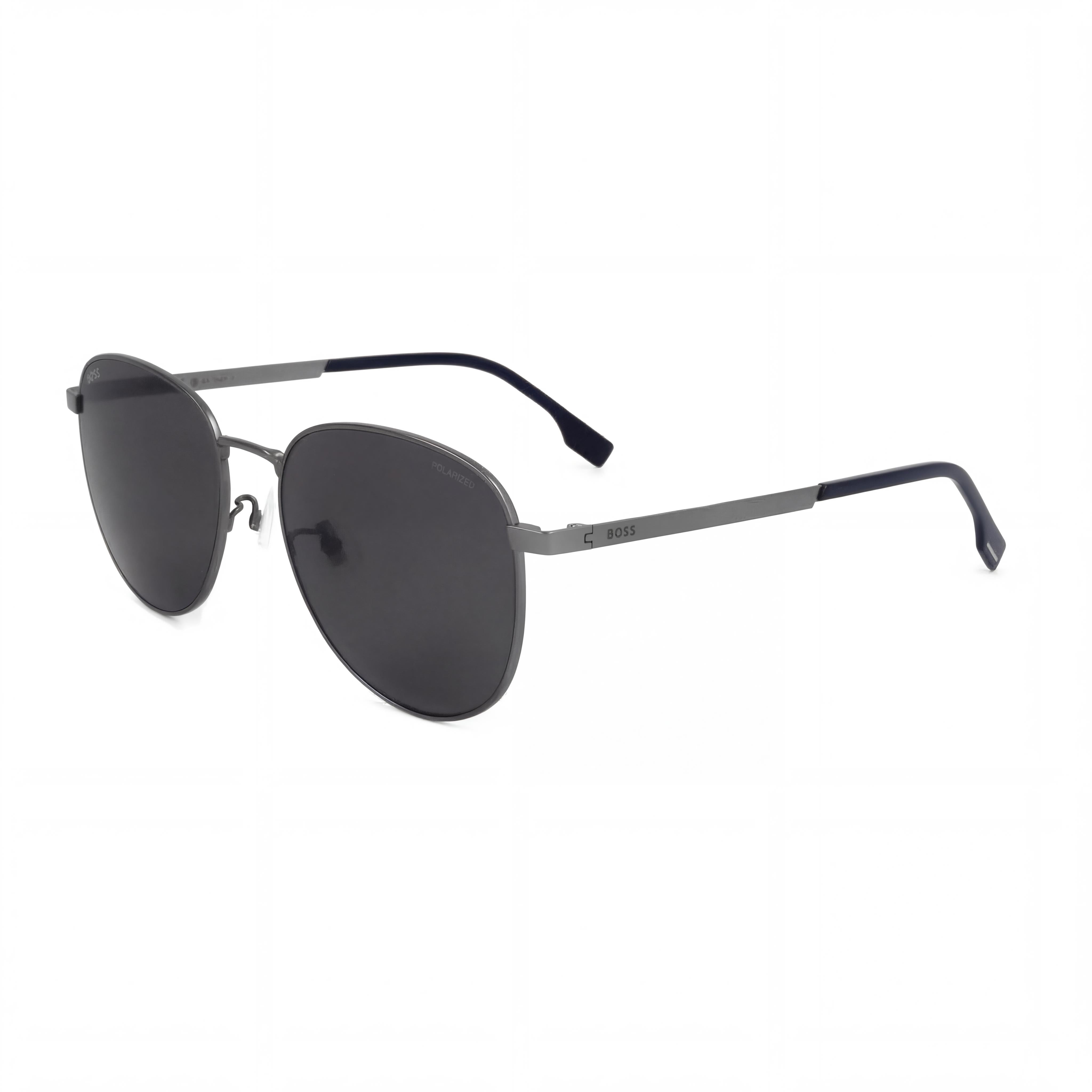Hugo Boss Boss 1536/f/s Men's Casual Style Stainless Steel Matte Dark Ruthenium UV Sunglasses 57mm, Photo 1
