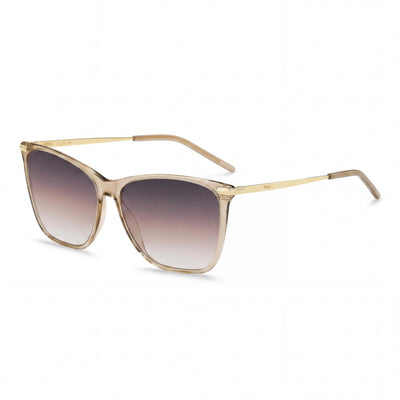 HUGO BOSS BLACK Gafas de sol casual para mujer multicolor, acetato ligero, gris marrón, doble cabeza, protección UV 58 mm