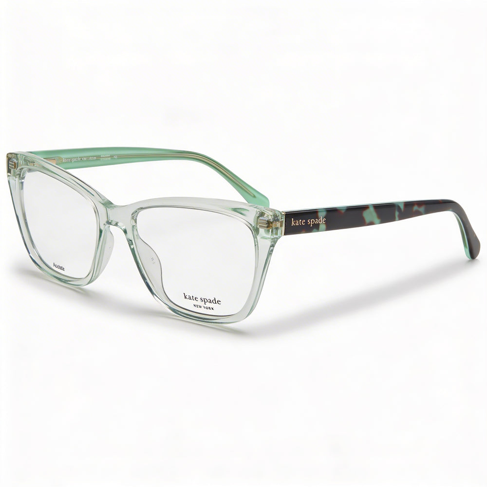 Gafas de sol de acetato verdes modernas para mujer Kate Spade New York 55mm