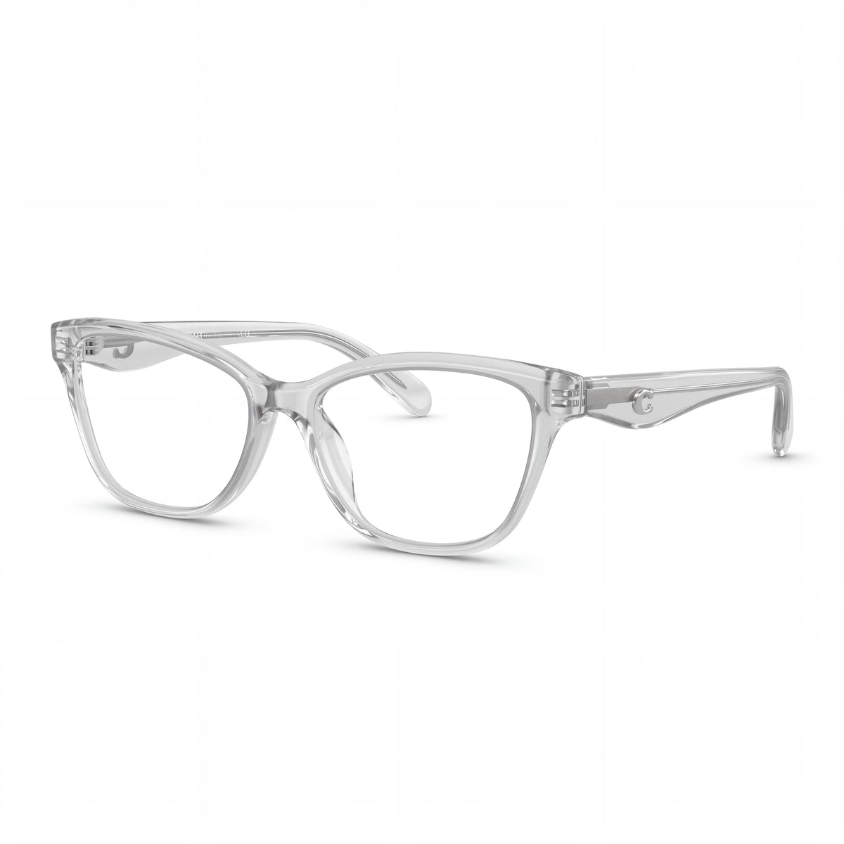 COACH HC6243U Women's Square Plastic Prescription Eyeglass Frames Transparent Dove Size 53mm, Photo 1