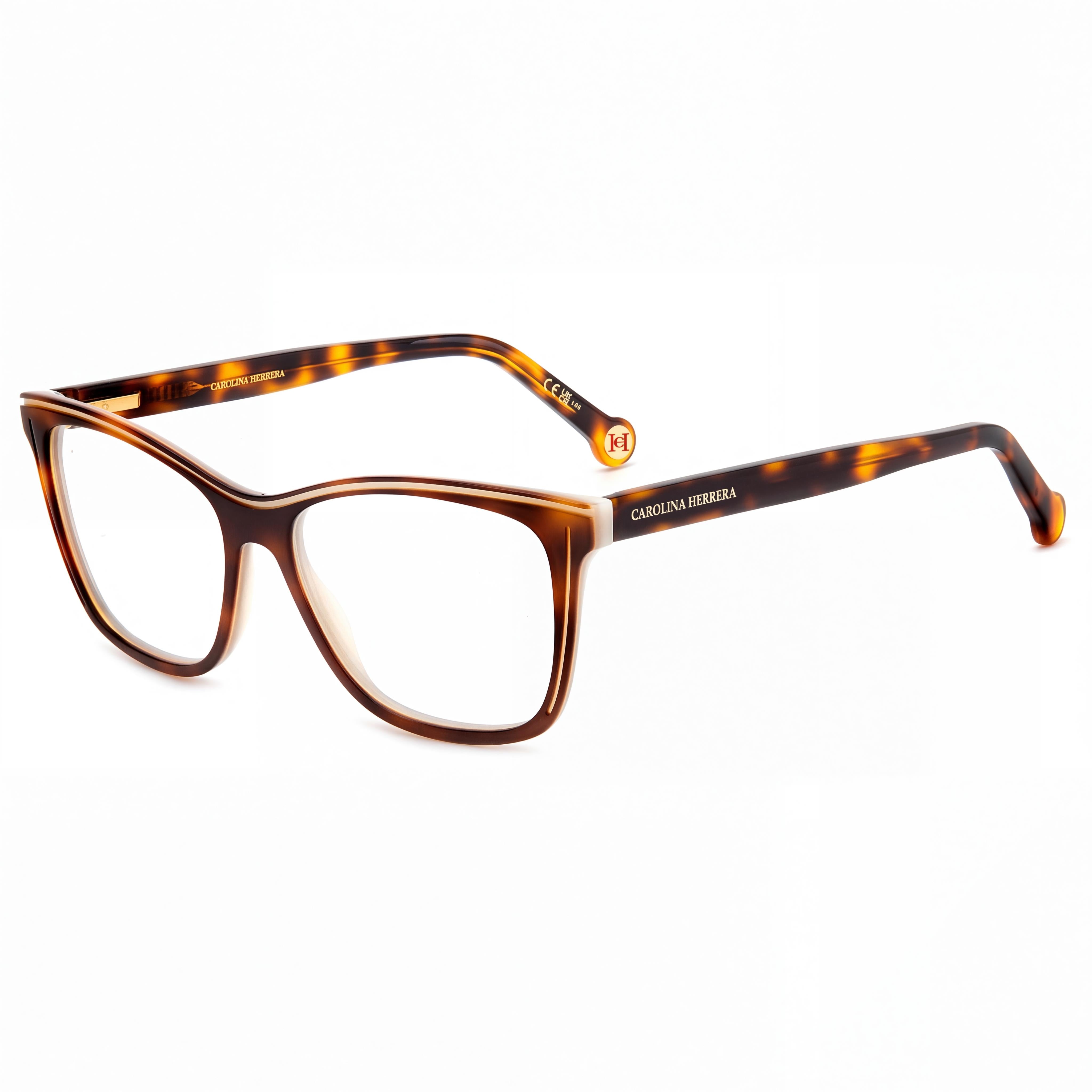 Carolina Herrera Her 0172 Men's Acetate Frame Non-Polarised Polycarbonate Lens Havana White 53mm, Photo 1