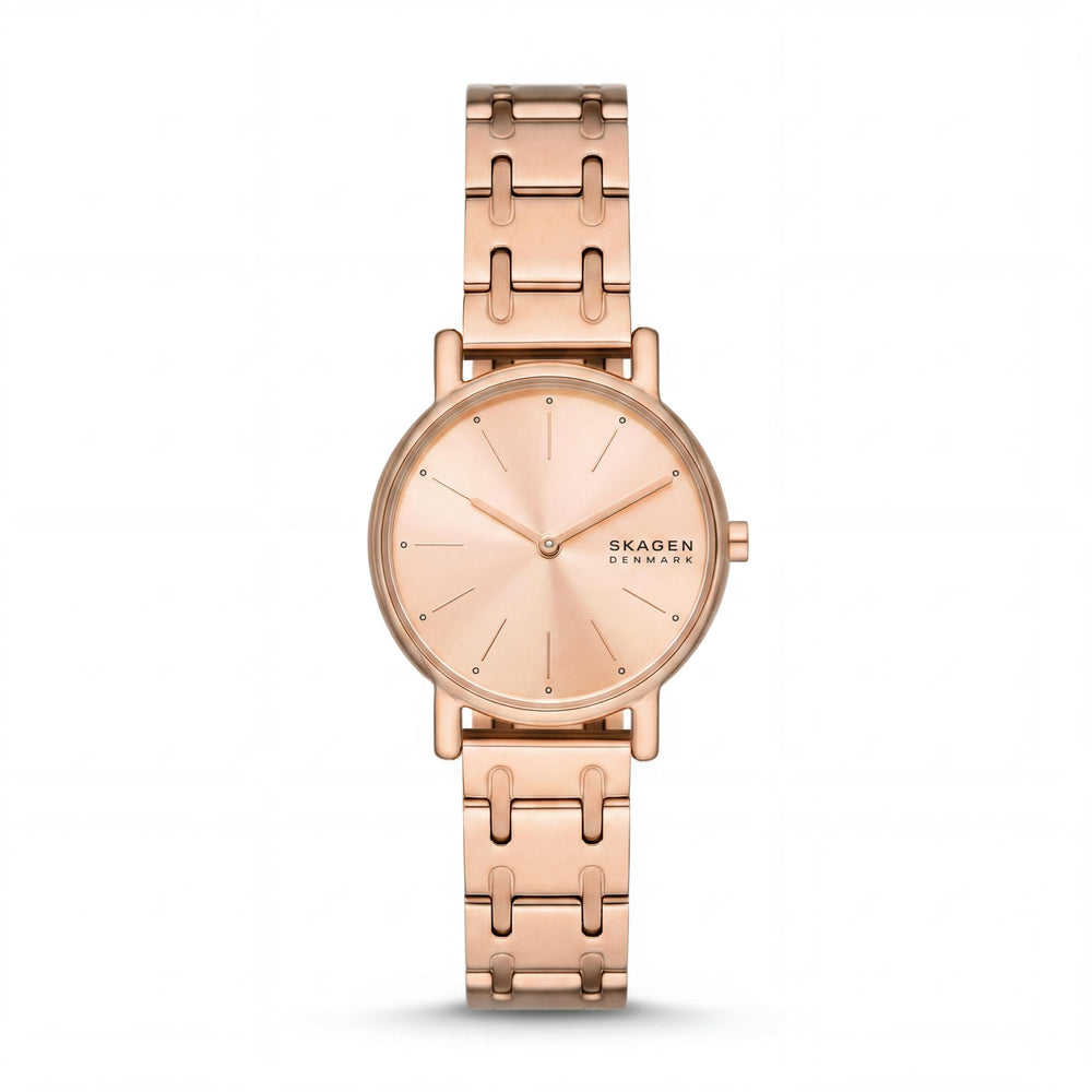 Reloj SKAGEN DENMARK Signatur Lille para mujer, de acero inoxidable en oro rosa y correa intercambiable de 30 mm