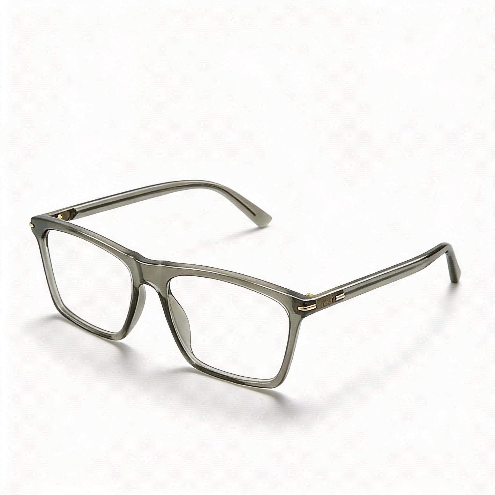 Gucci Classic Unisex Eyewear with Acetate Brown Transparent Frame and Multicolor Polycarbonate Lenses 59-17-145, Photo 1
