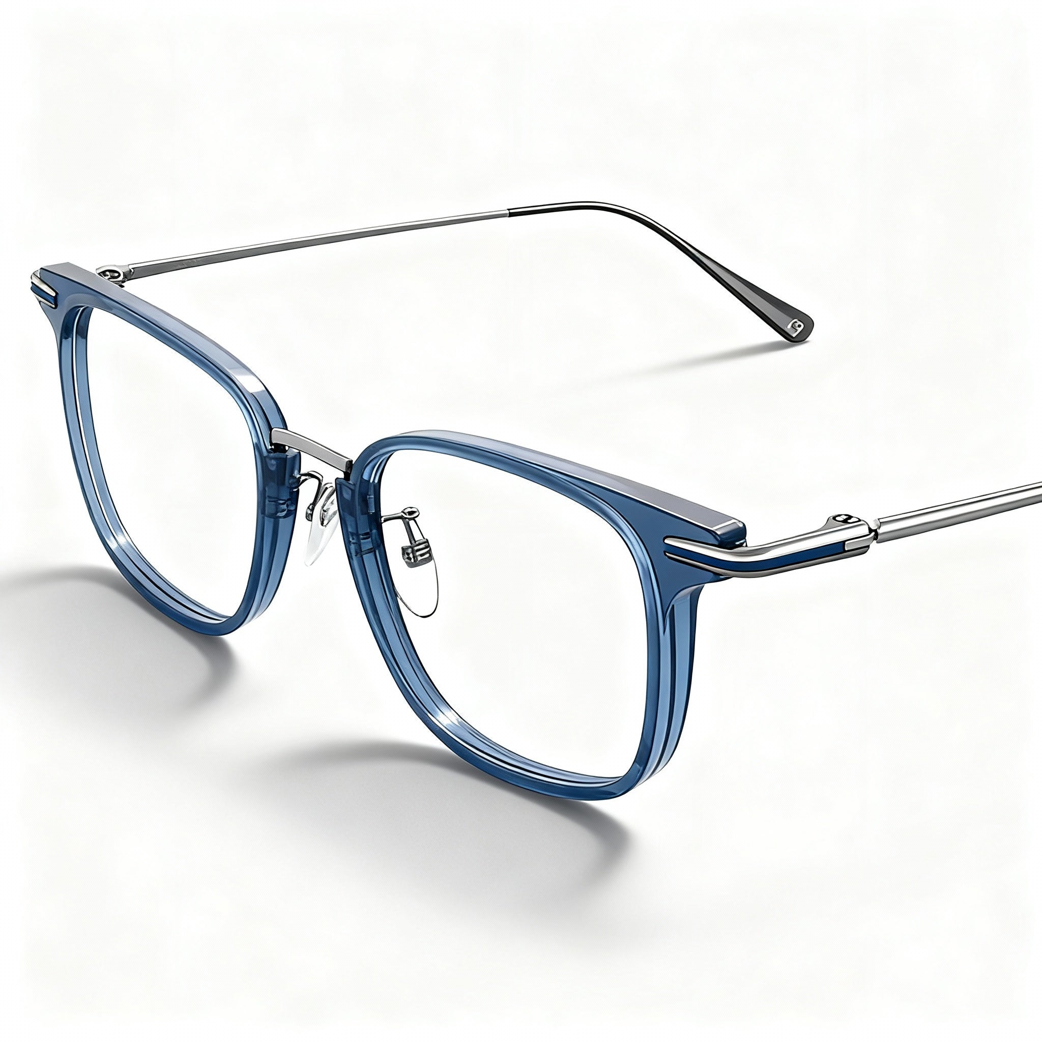 Polaroid Sunglasses Pld D384g Men's Plastic Eyeglasses with Clear Non-Polarized Lenses in Blackue Grey 51mm