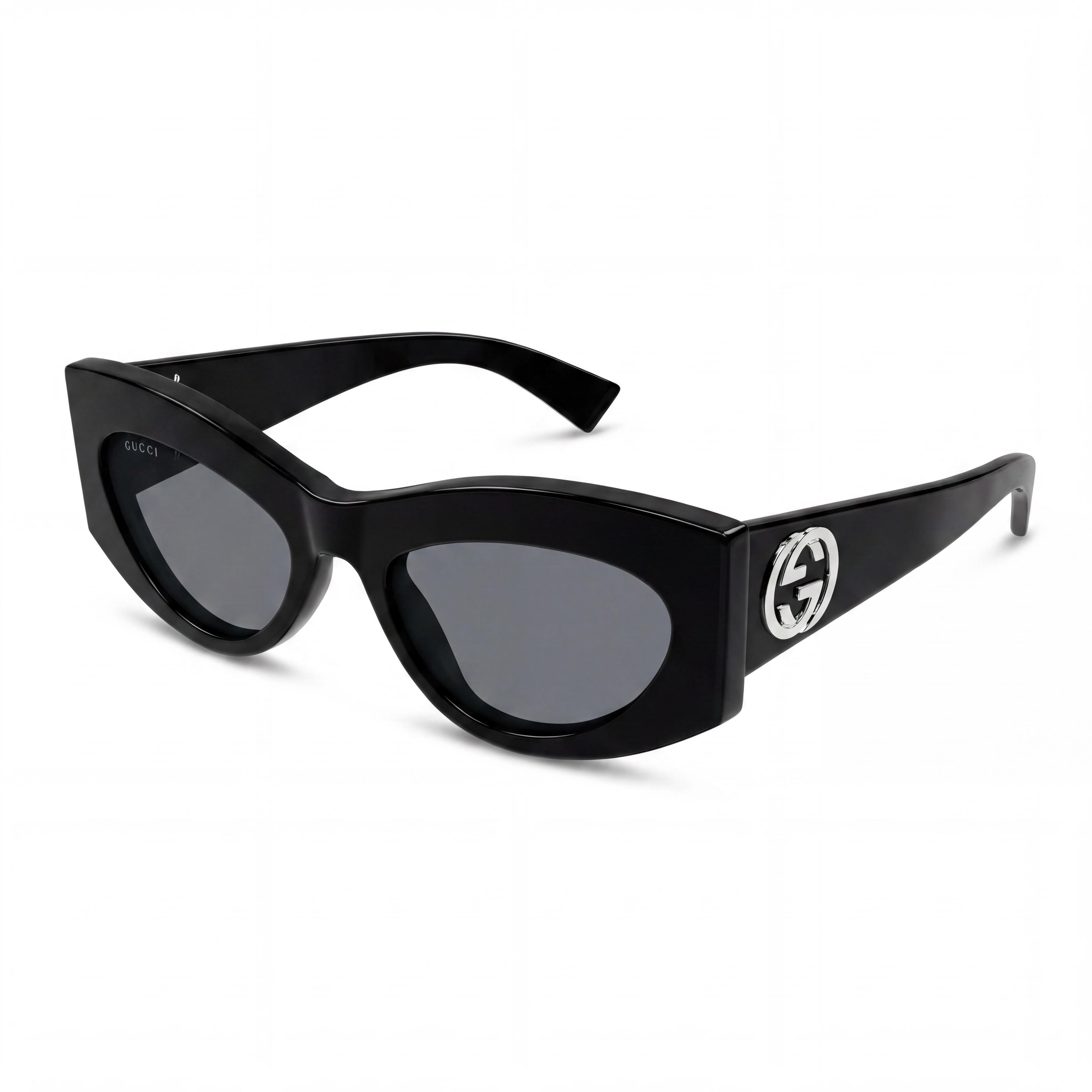 Gucci Gg1843s-001 Women's Black Plastic Grey Lens Sunglasses 53mm, Photo 1