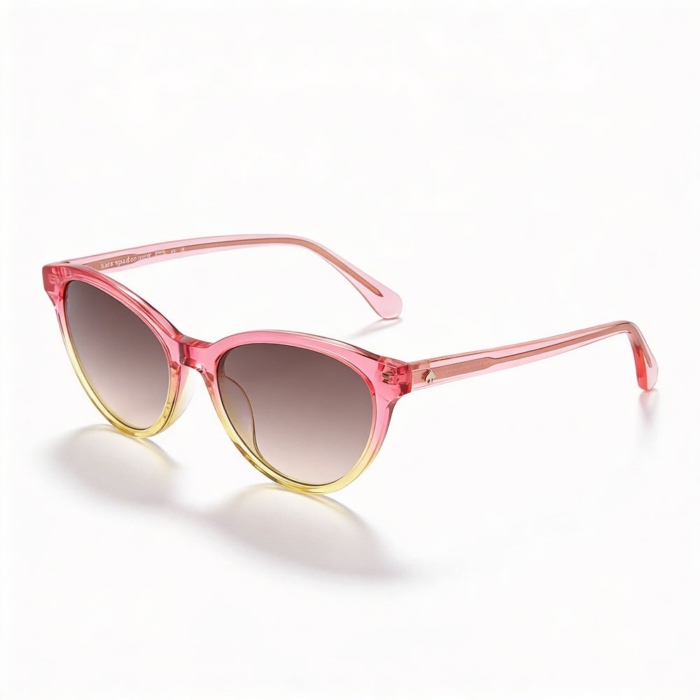 Kate Spade New York ADELINE/G/S Women's Pink Shaded Yellow Brown Gradient Acetate Non-Polarized UV 55mm Sunglasses