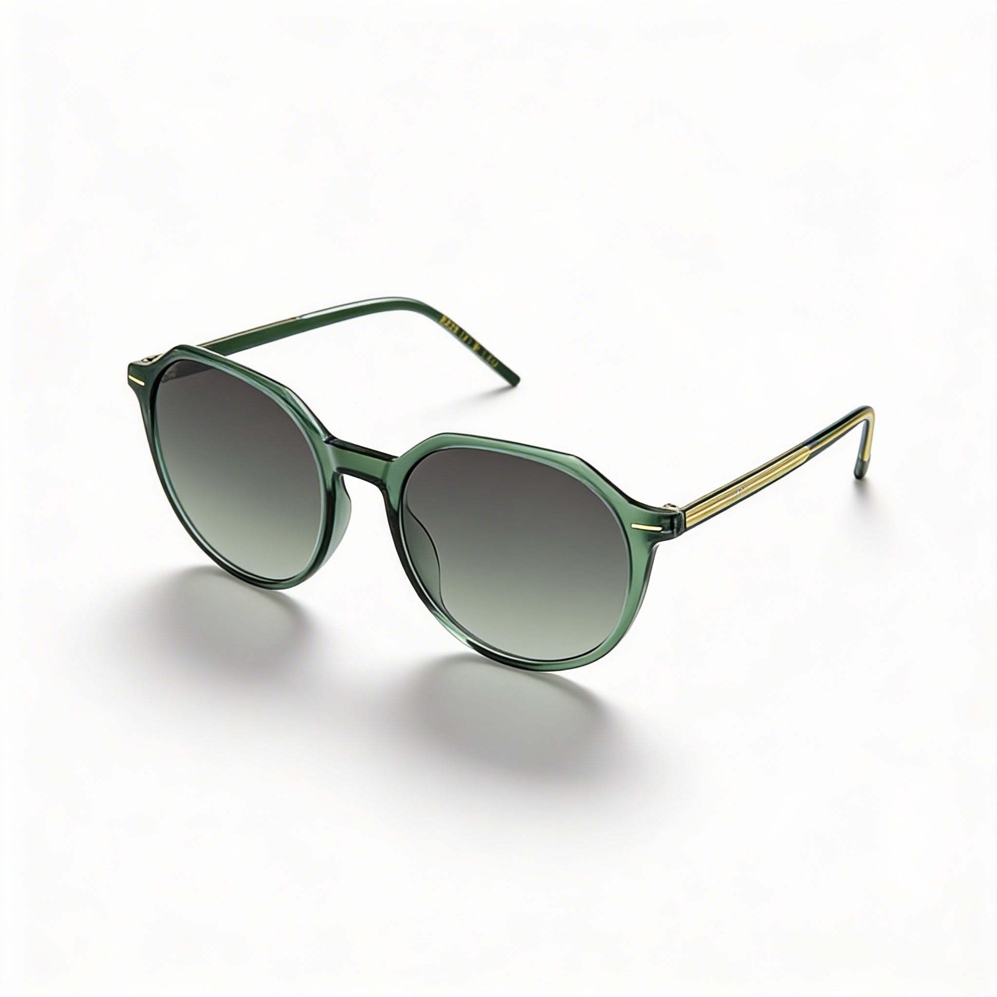 Gafas de sol Hugo Boss Light & Minimal para mujer, montura verde y gris, lentes de poliéster verde y acetato claro, 51 mm, Photo 1