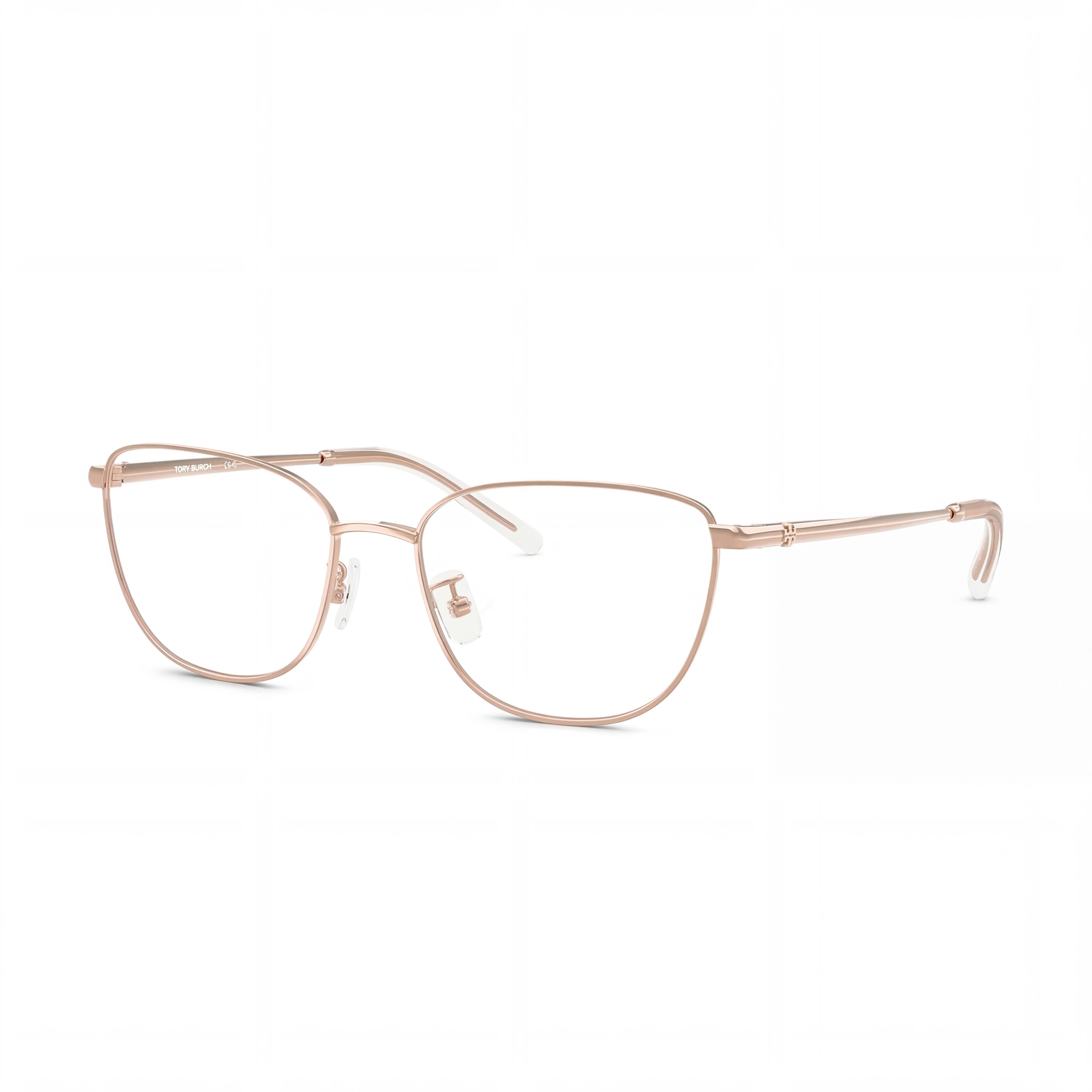 Tory Burch Classic Gold Women's Metal Gold Square Eyeglasses 52mm, Photo 1