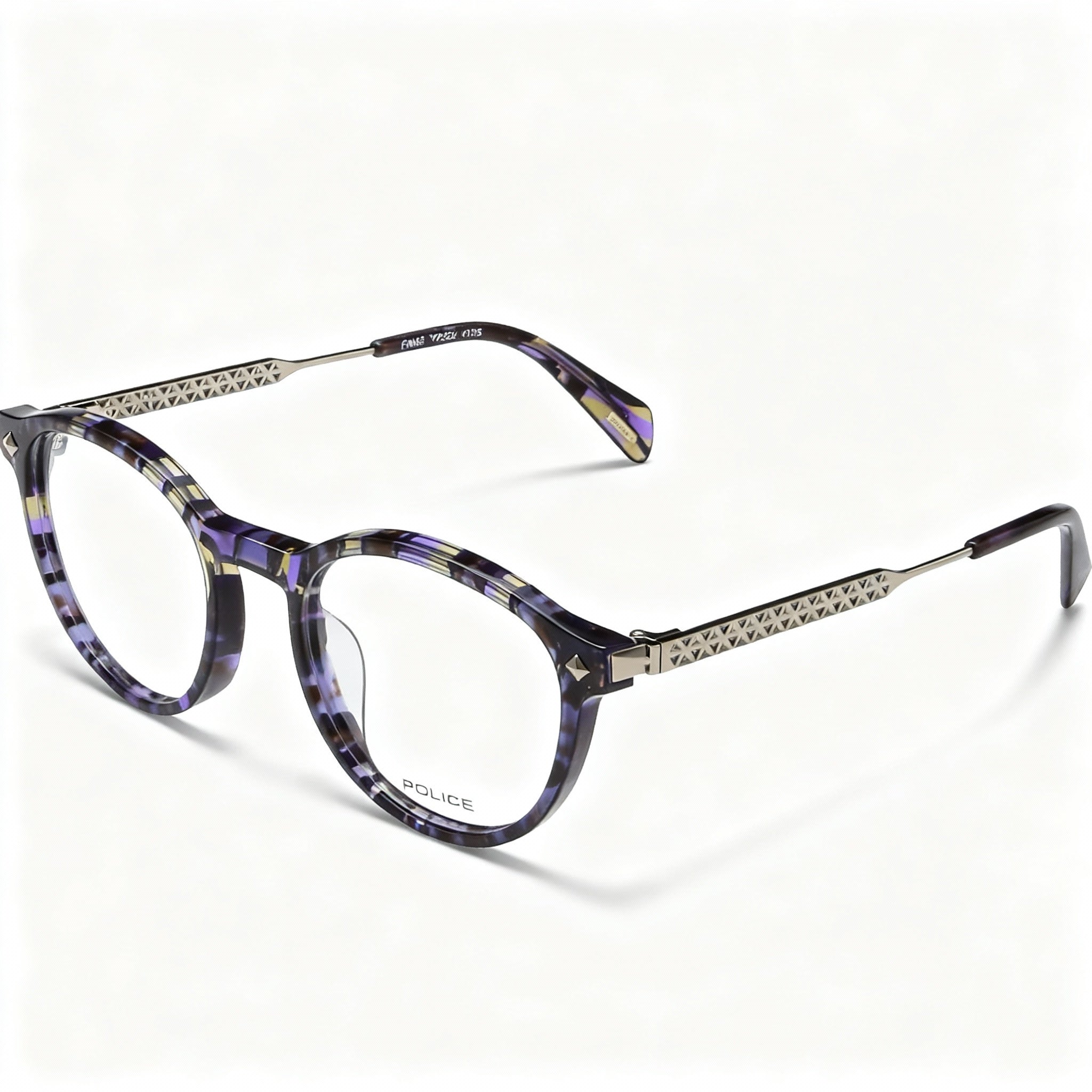 Police Modern Style Unisex Acetate & Metal Full-Rim Frame Non-polarised Polycarbonate Eyewear 49mm