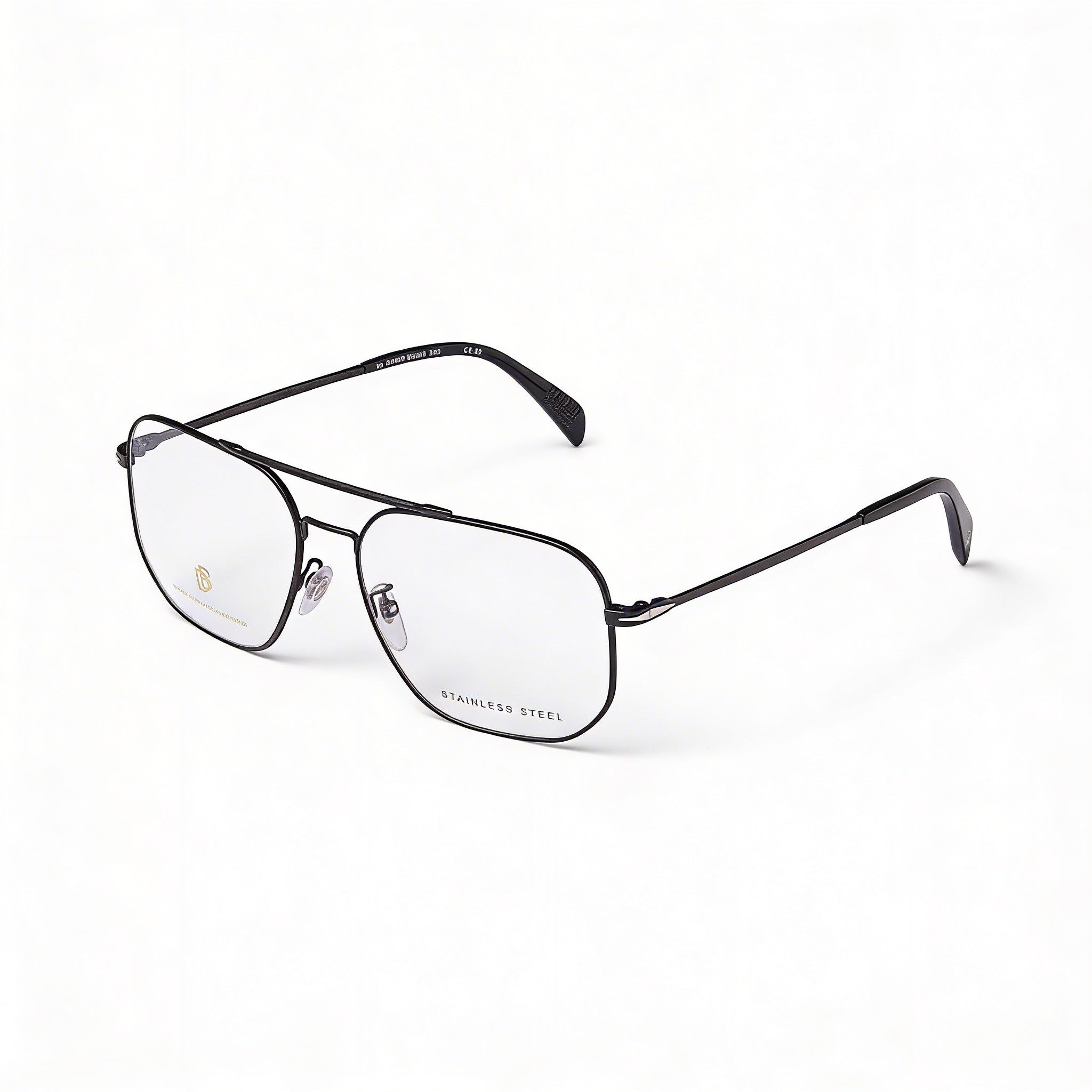 David Beckham Db 1096 Gafas de sol para hombre con montura de metal negro mate, 57 mm de ancho de lente, Photo 1