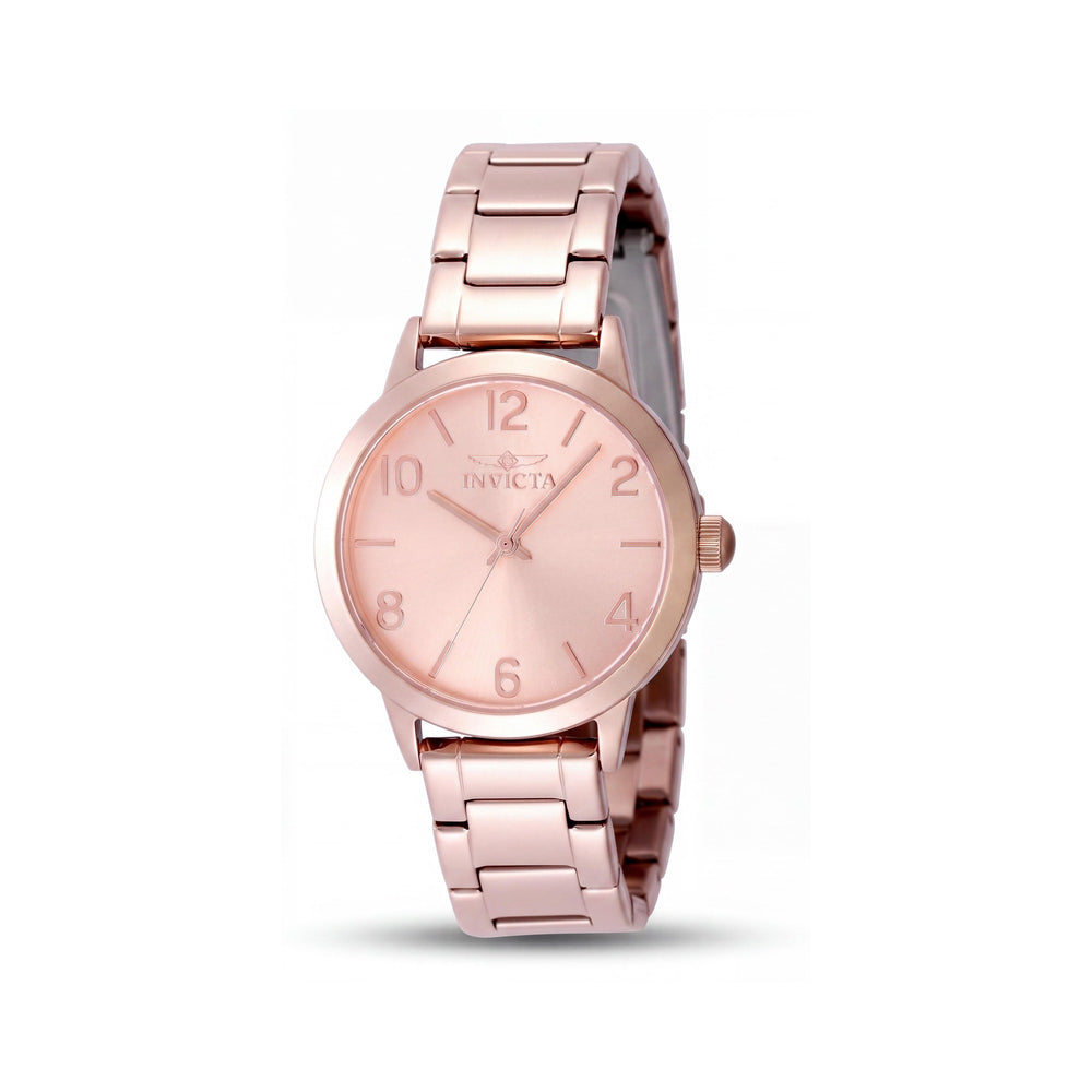 Reloj Invicta Wildflower 49087 Unisex de Cuarzo, Esfera Oro Rosa, Caja y Brazalete de Acero Inoxidable, 34mm