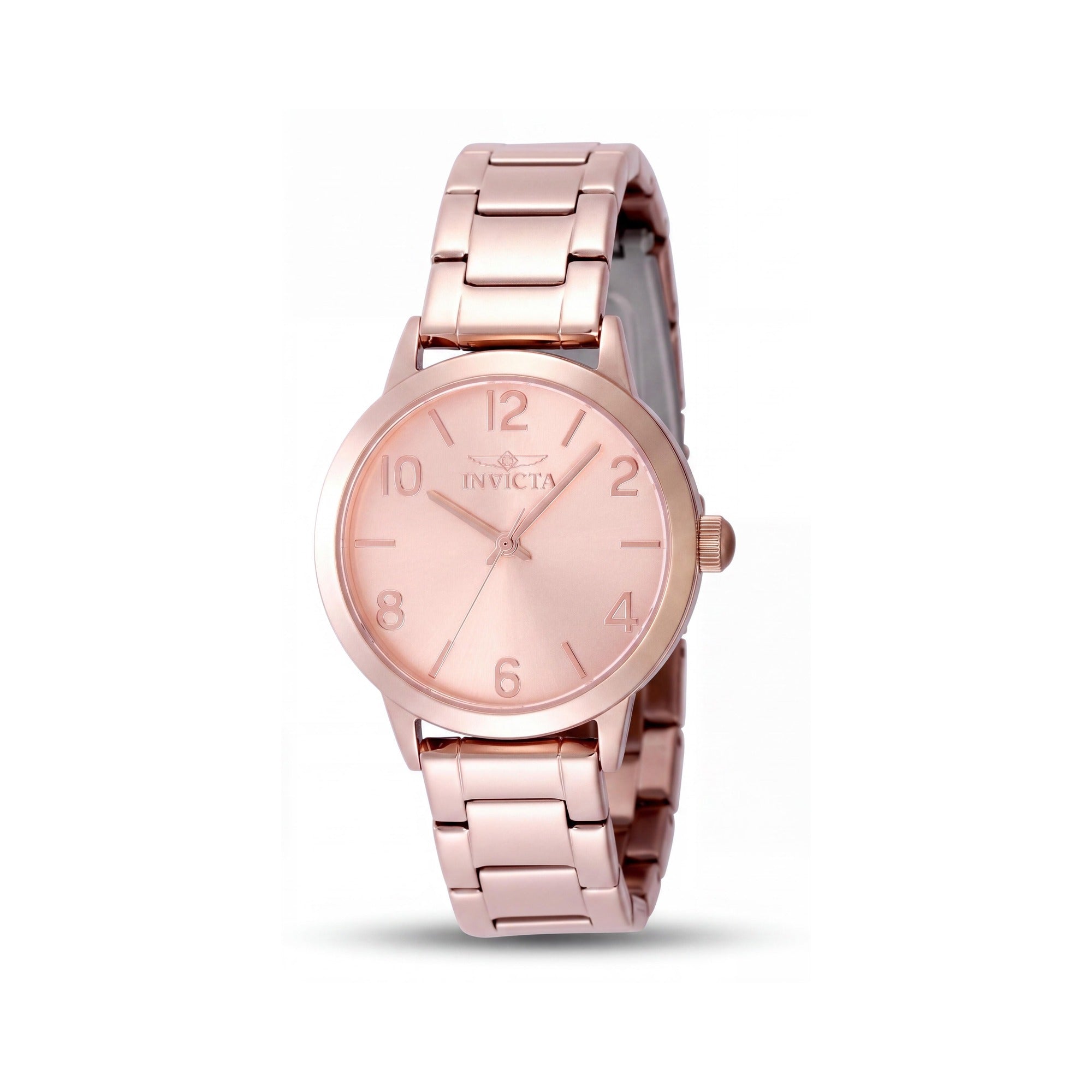 Invicta Wildflower 49087 Unisex Quartz Watch, Rose-gold Dial, Stainless Steel Case & Bracelet, 34mm, Photo 1