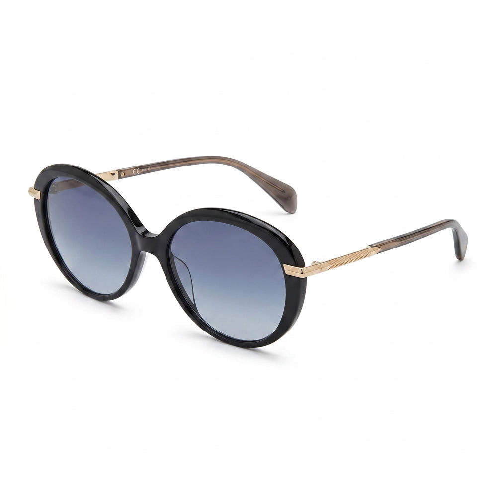 Gafas de sol Rag &amp; Bone Modern Heritage para mujer, montura de acetato gris oscuro, no polarizadas, con protección UV, aptas para gafas RX de 56 mm