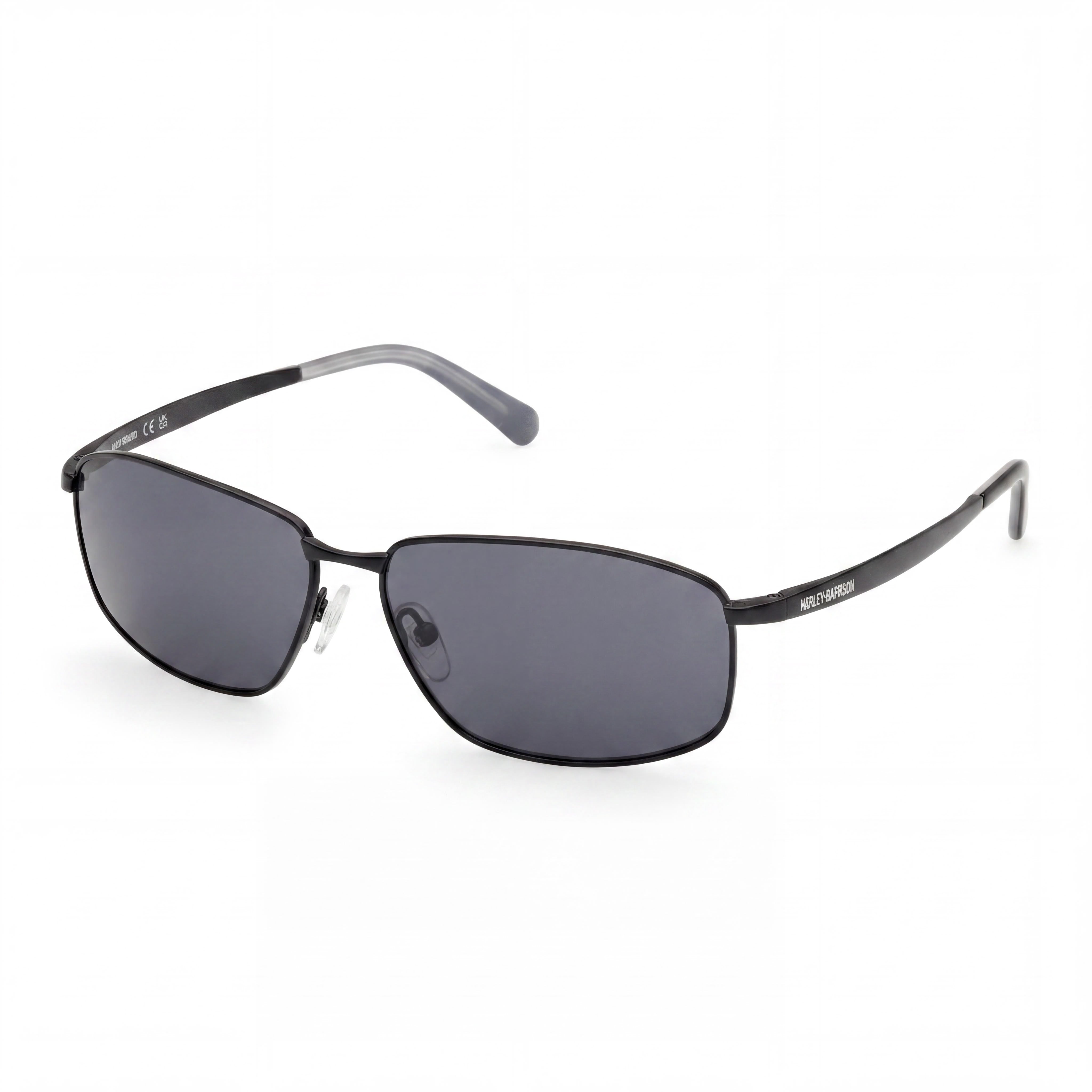 Harley-Davidson Hd00024 Men's Matte Black Polarized Polycarbonate Smoke Lens Sunglasses 62-14-145, Photo 1