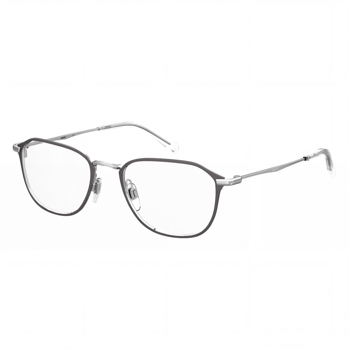 Levi's Lv 5010 Men's Metal Frame Matte Grey Non Optical Prescription Eyeglasses 52mm, Photo 1