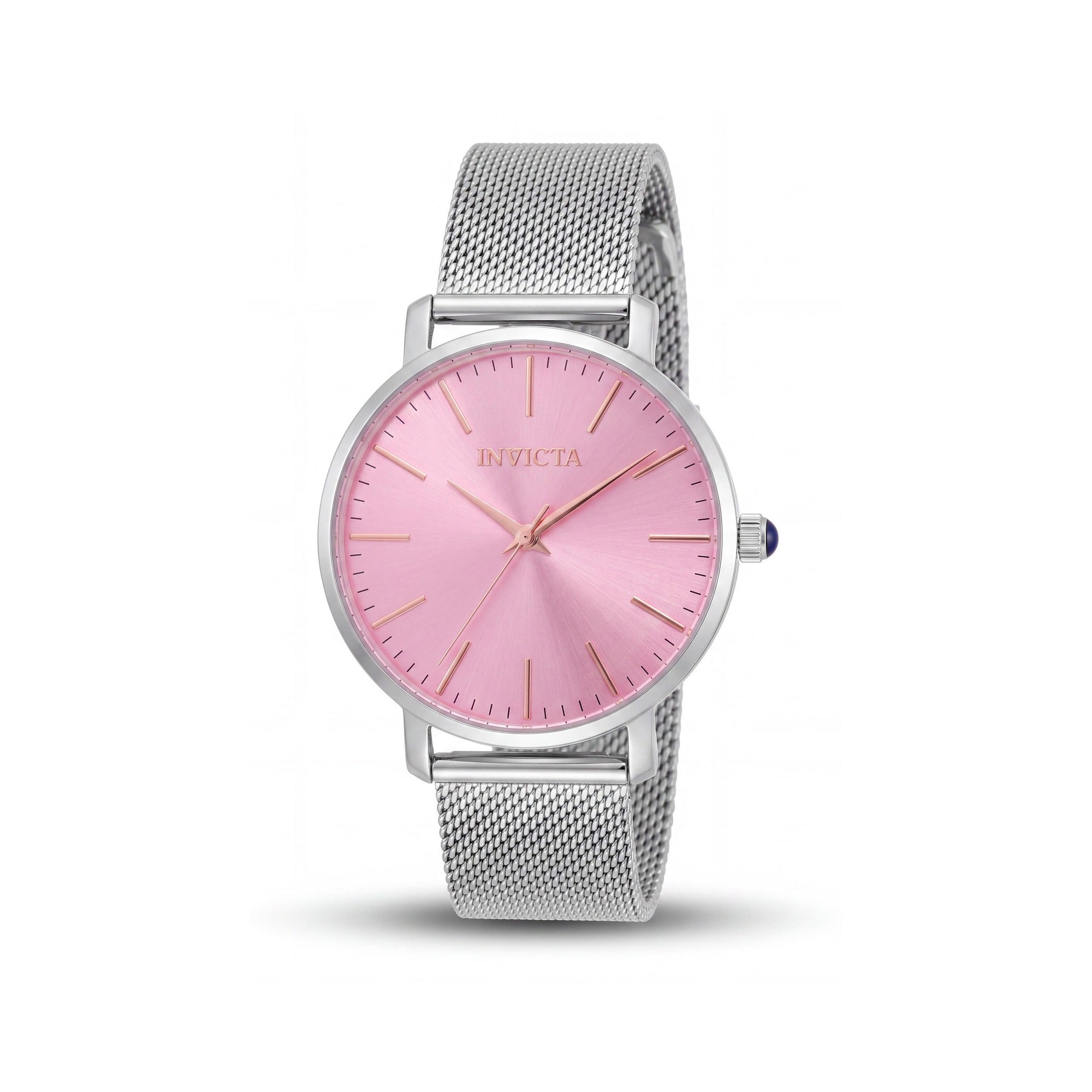Invicta Angel 48843 Women's 38mm Stainless Steel Bracelet Pink Dial Quartz Watch, Photo 1