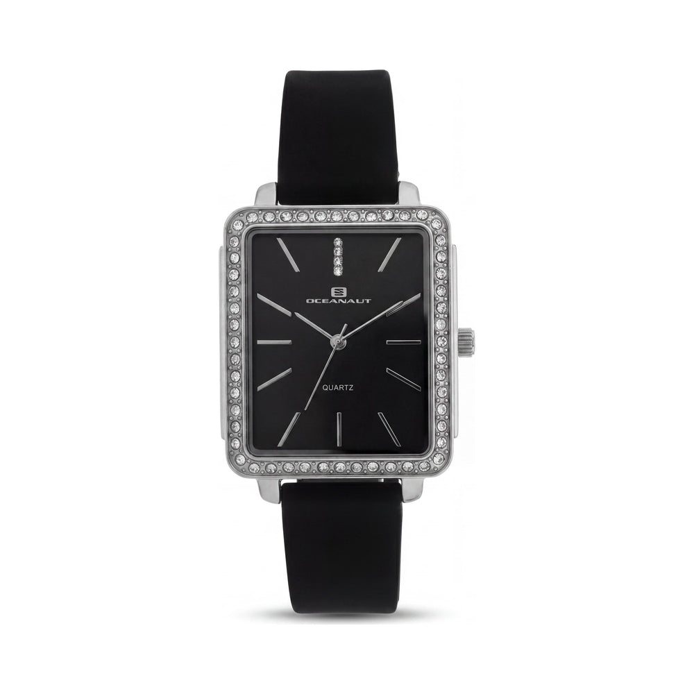 Reloj Oceanaut para mujer, resistente al agua, con esfera negra