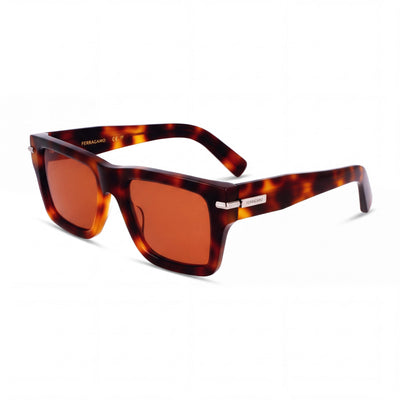 Gafas de sol Ferragamo para mujer modelo Sf2033s, con montura de acetato color tortuga y lentes no plásticas de 53 mm