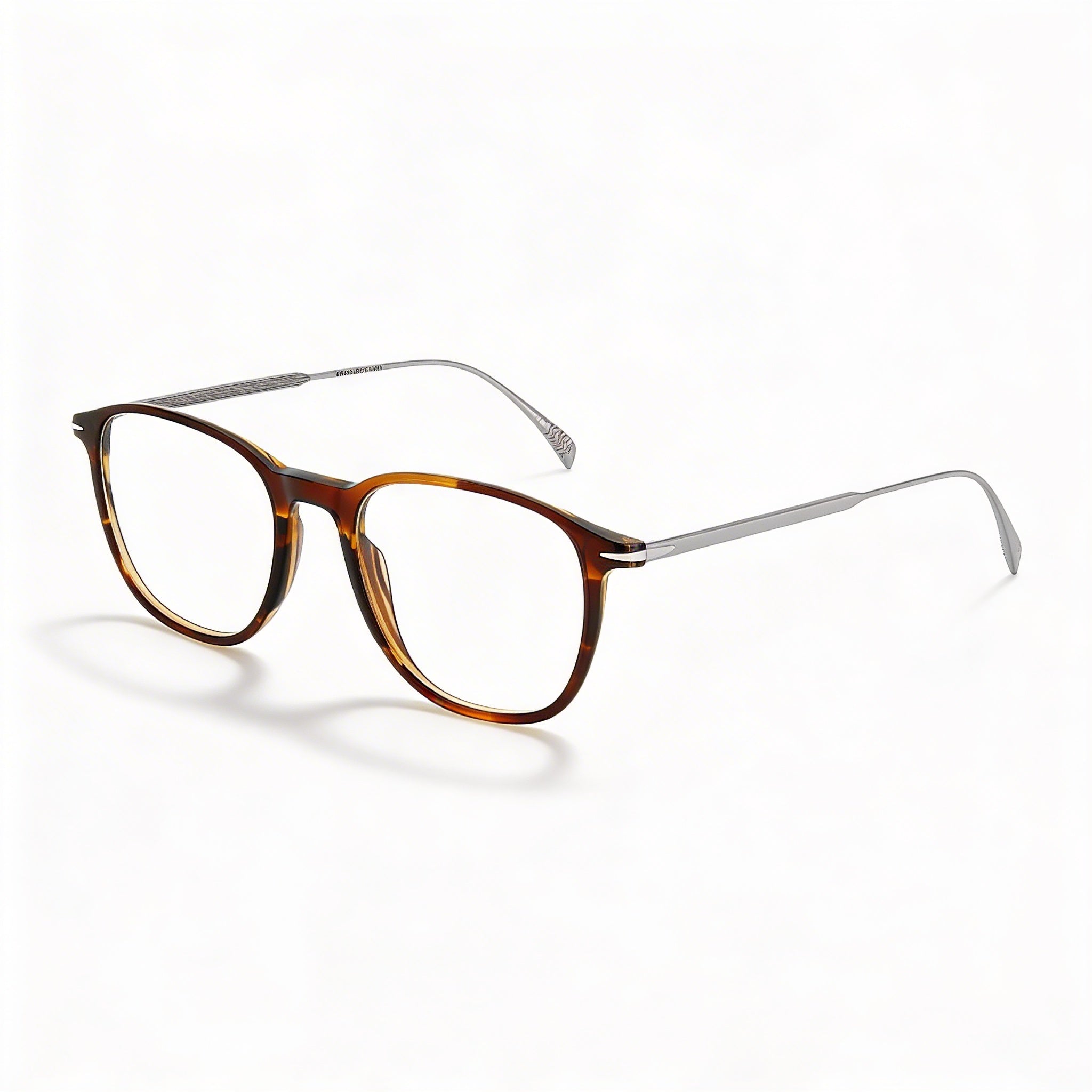 Gafas David Beckham DB 1148 para hombre, informales, de acetato ligero, color cuerno de ciervo/rutenio, con lentes de demostración, 51-19-150, Photo 1