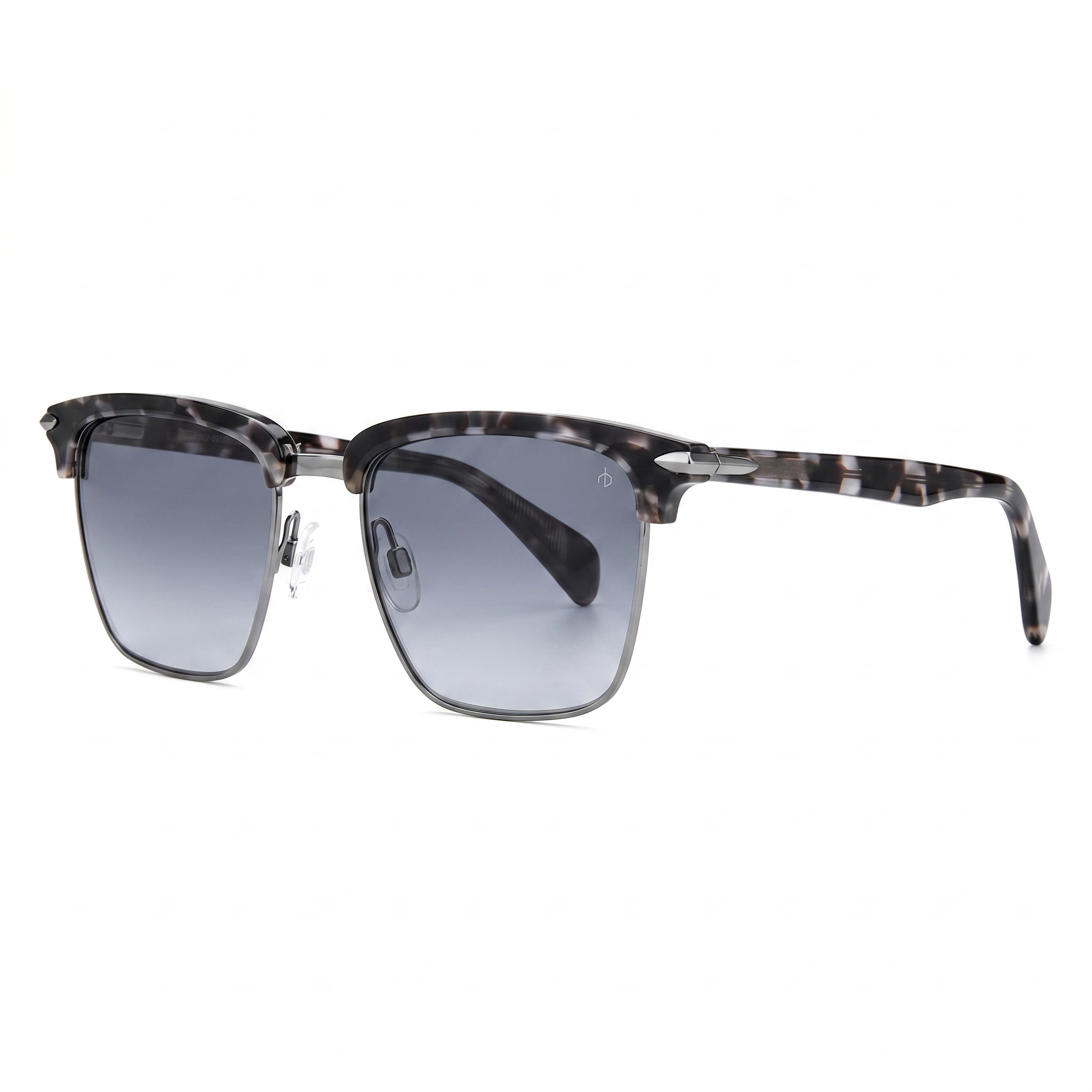 rag & bone Women's Casual Stainless Steel Light Adaptive UV Protected Black Grey Havana Dark Gray Gradient 54mm Sunglasses, Photo 1