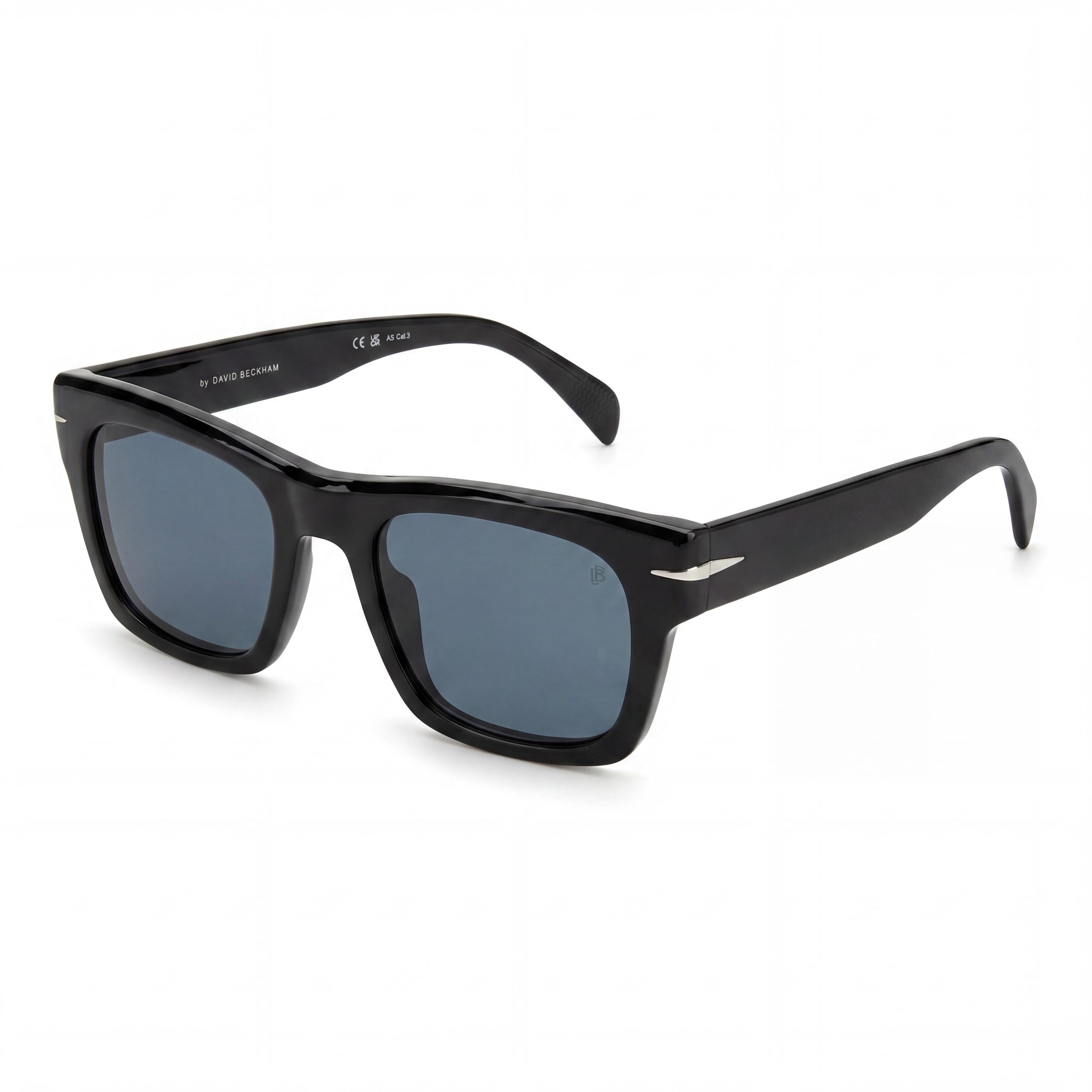 David Beckham Modern Unisex Black Acetate Frame Sunglasses with Polycarbonate UV Protection Lenses 51mm, Photo 1
