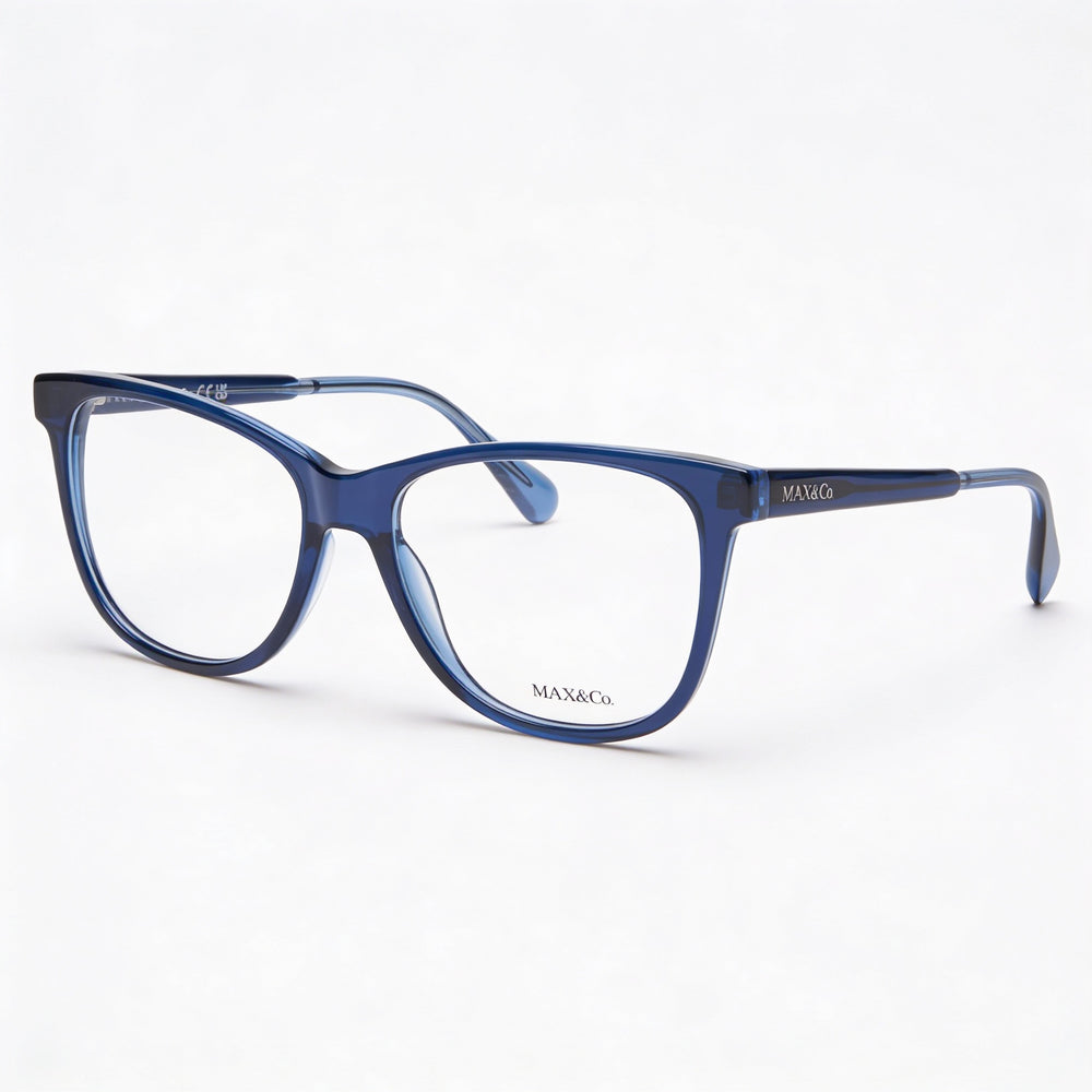 Gafas Max & Co. modernas para mujer, montura de plástico multicolor con lentes de plástico transparentes, tamaño 54-16-140mm