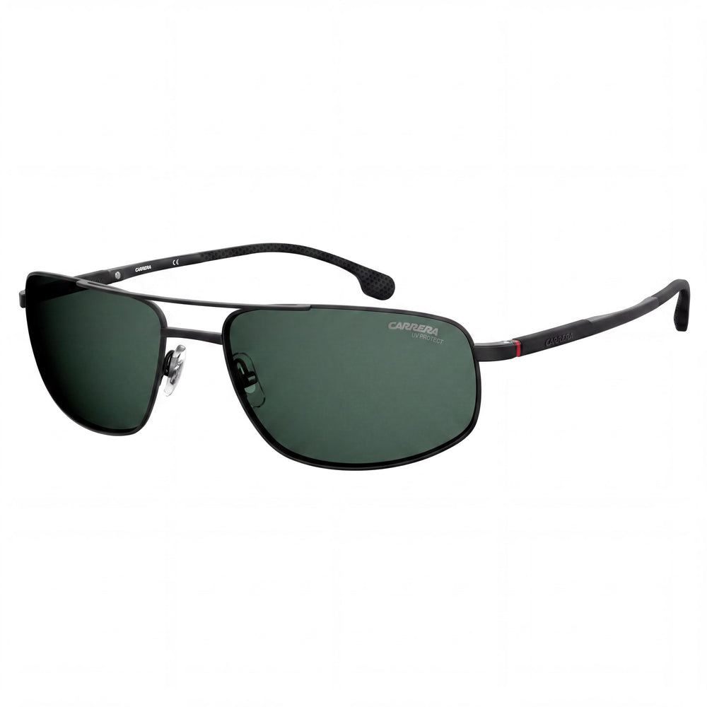 Carrera 8036/S Unisex Matt Black Metal Rectangle Non-Polarized UV Protection Sunglasses 62-18-135