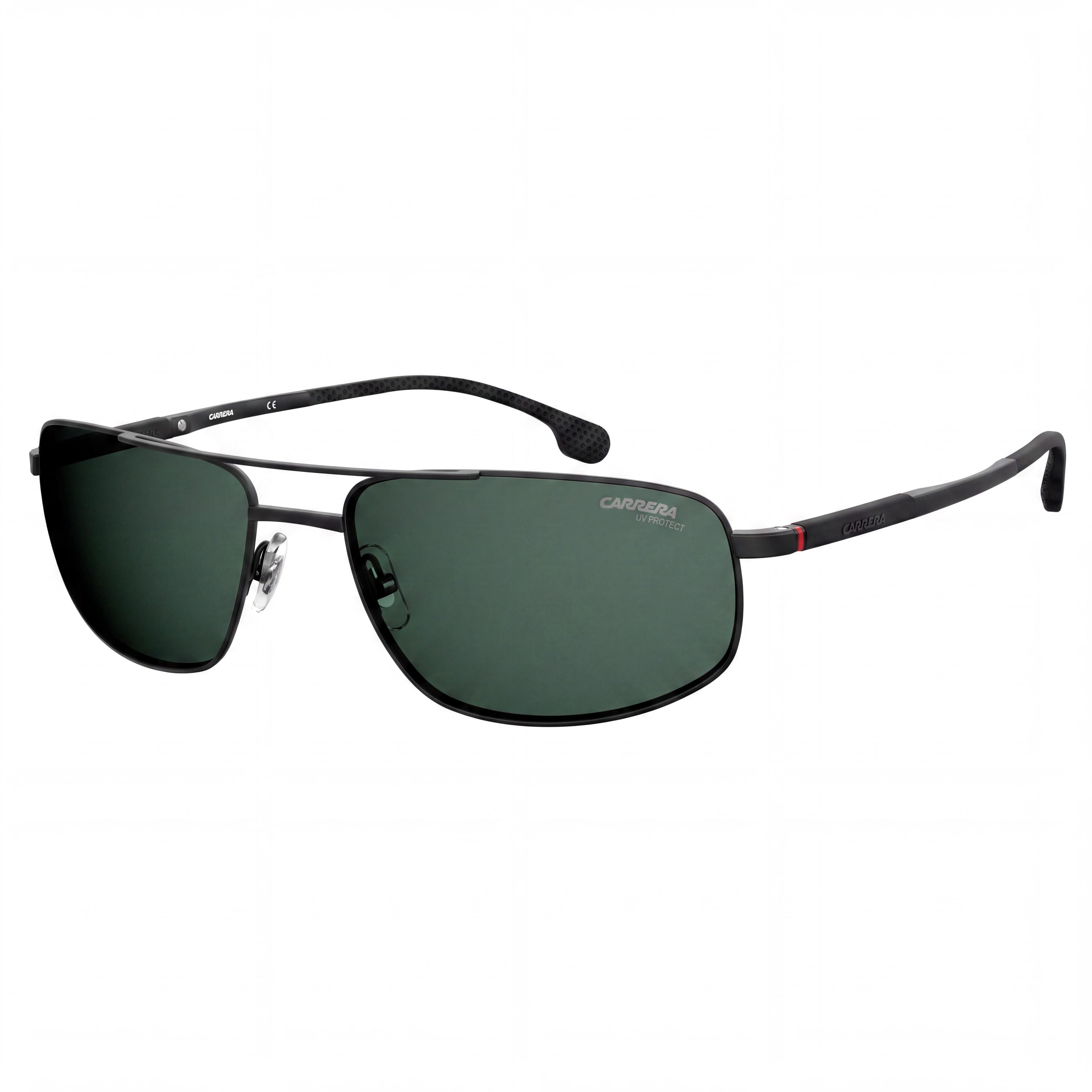 Carrera 8036/S Unisex Matt Black Metal Rectangle Non-Polarized UV Protection Sunglasses 62-18-135, Photo 1